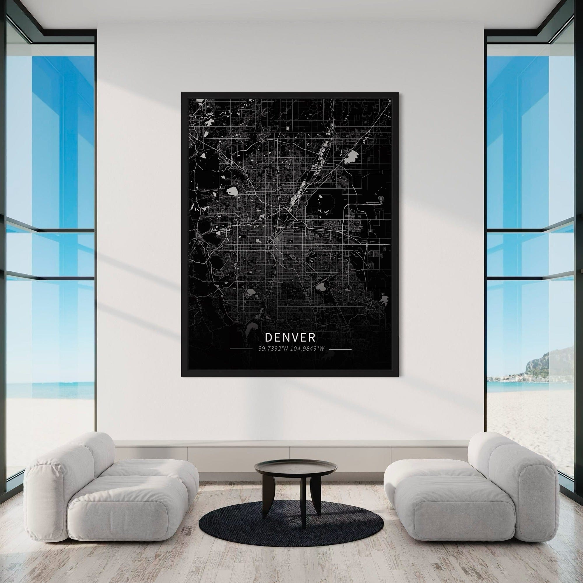 Denver City Map Canvas