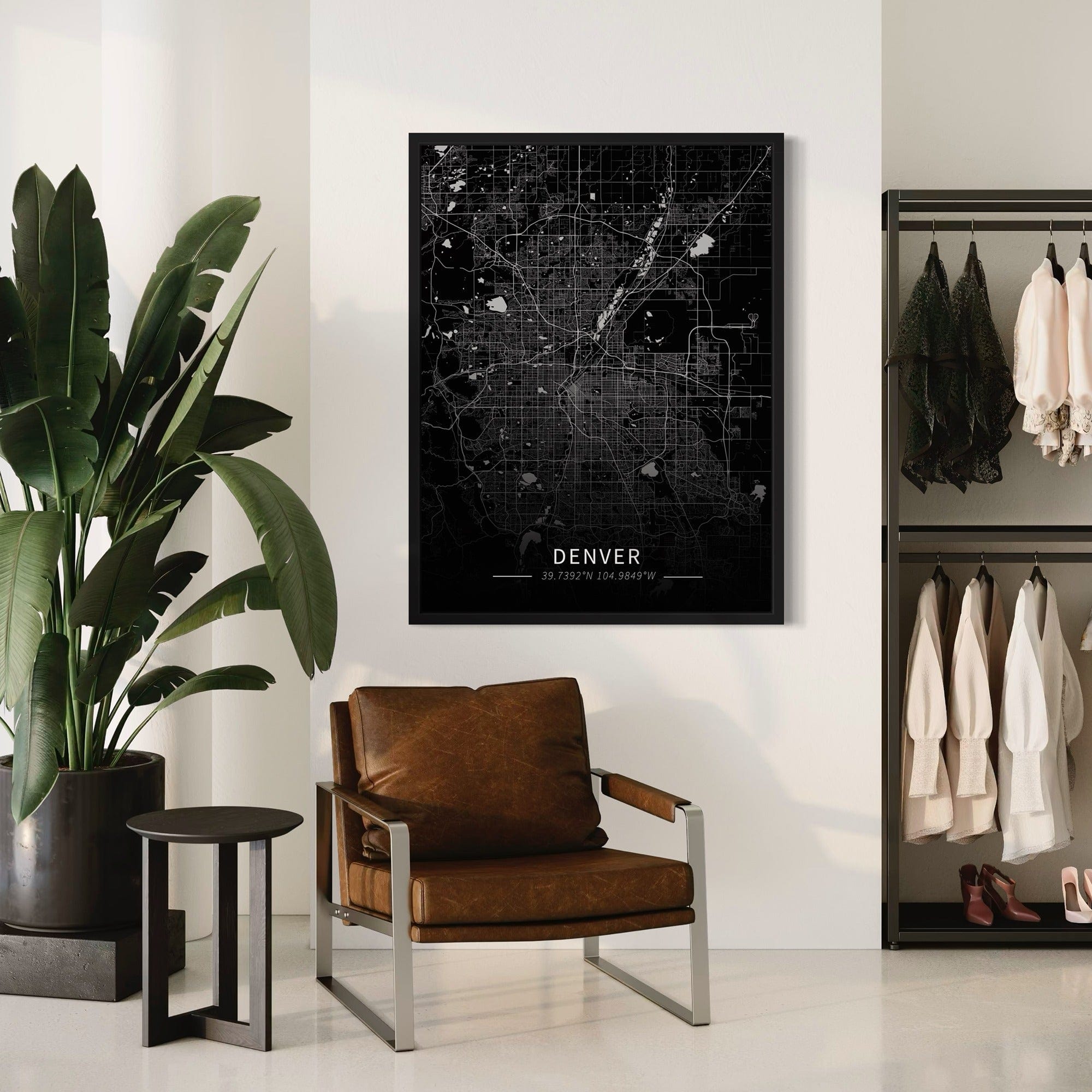 Denver City Map Canvas