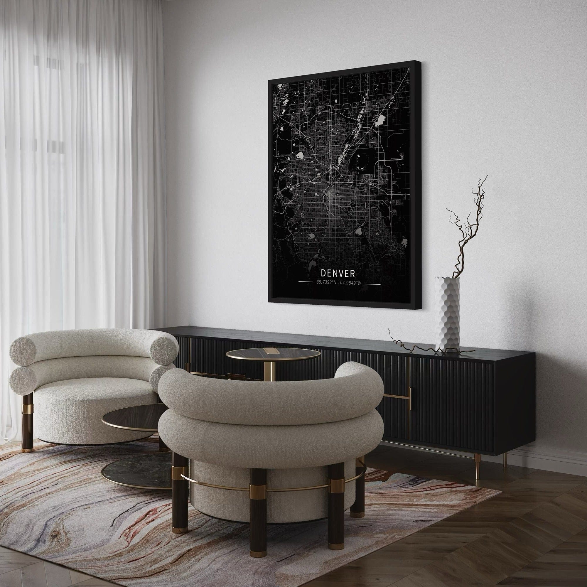 Denver City Map Canvas
