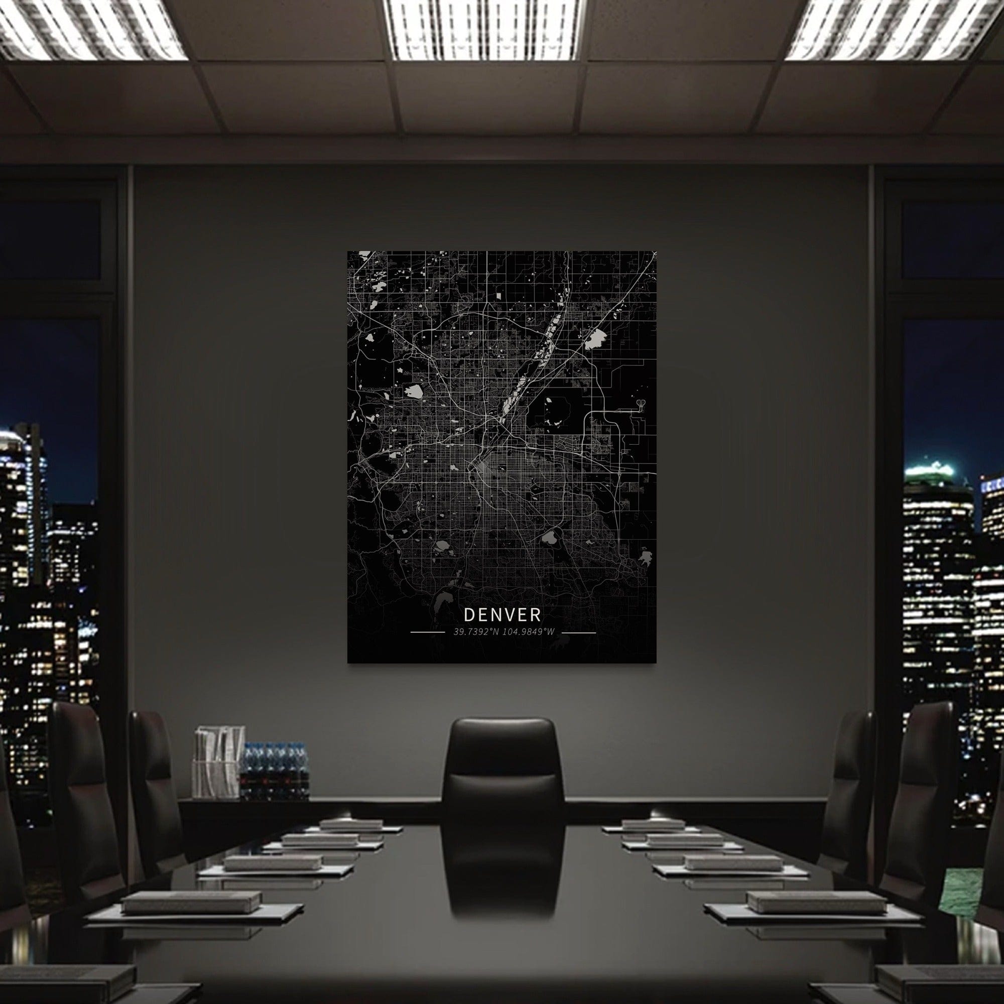Denver City Map Canvas