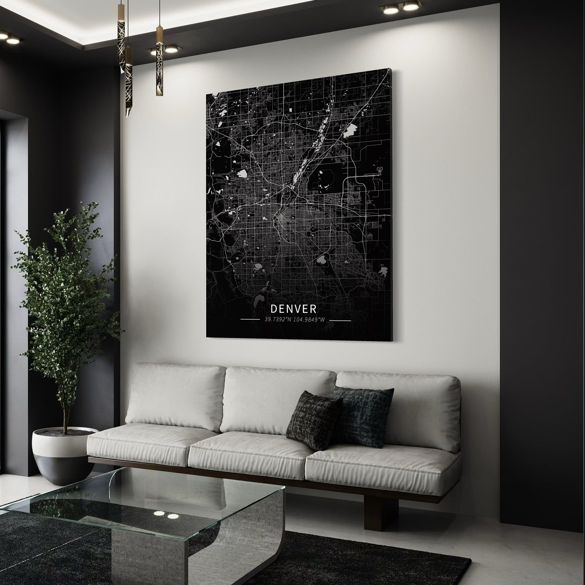 Denver City Map Canvas