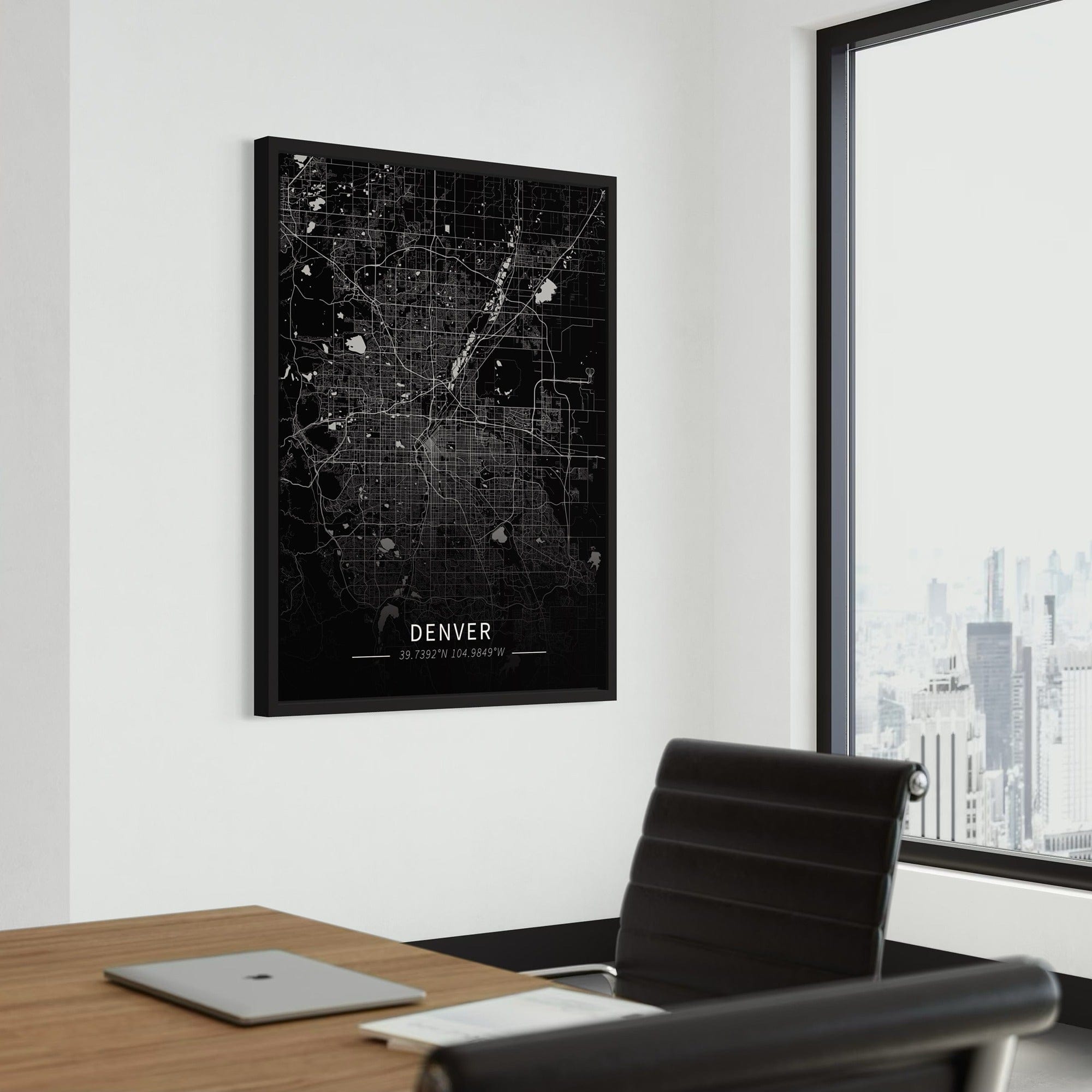 Denver City Map Canvas