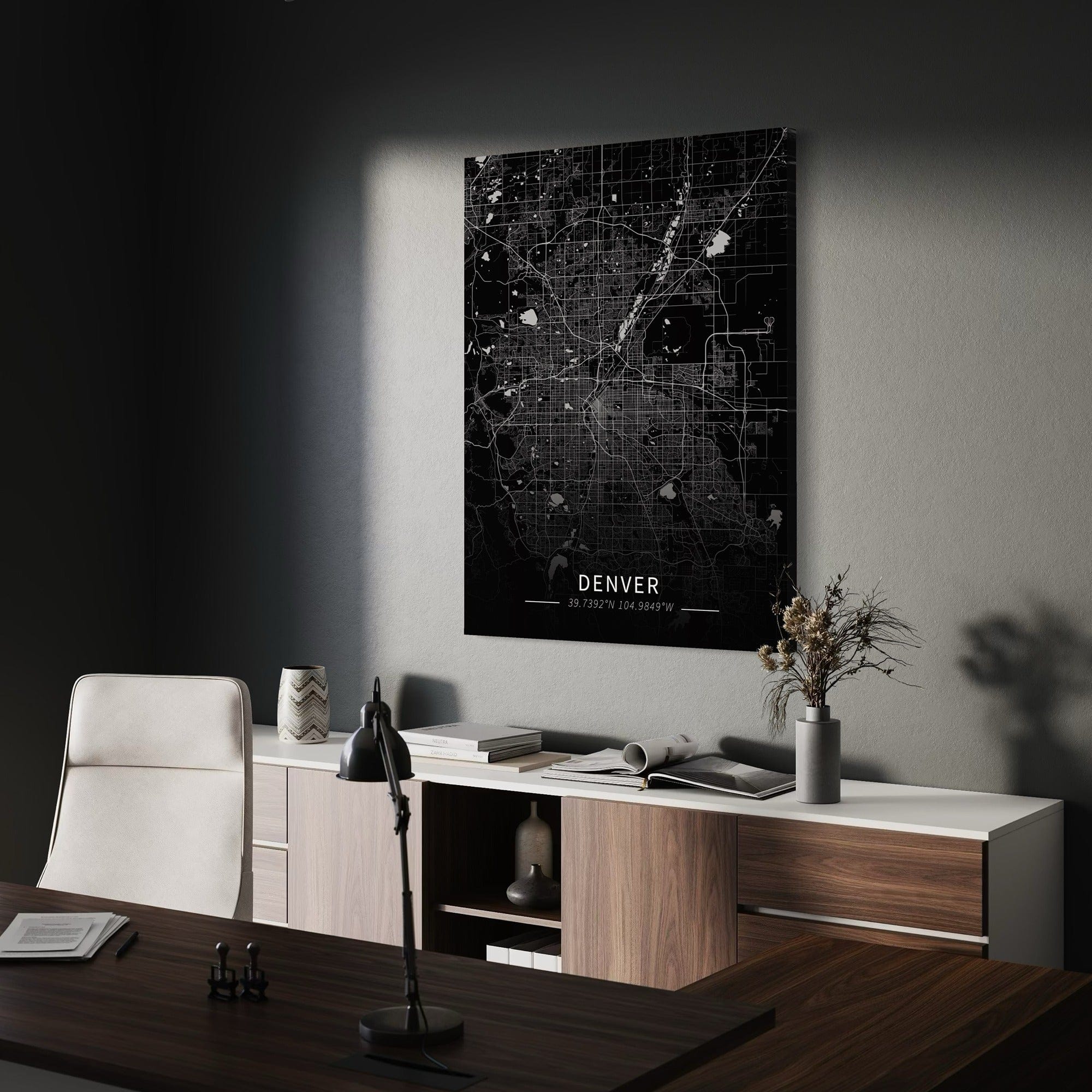 Denver City Map Canvas