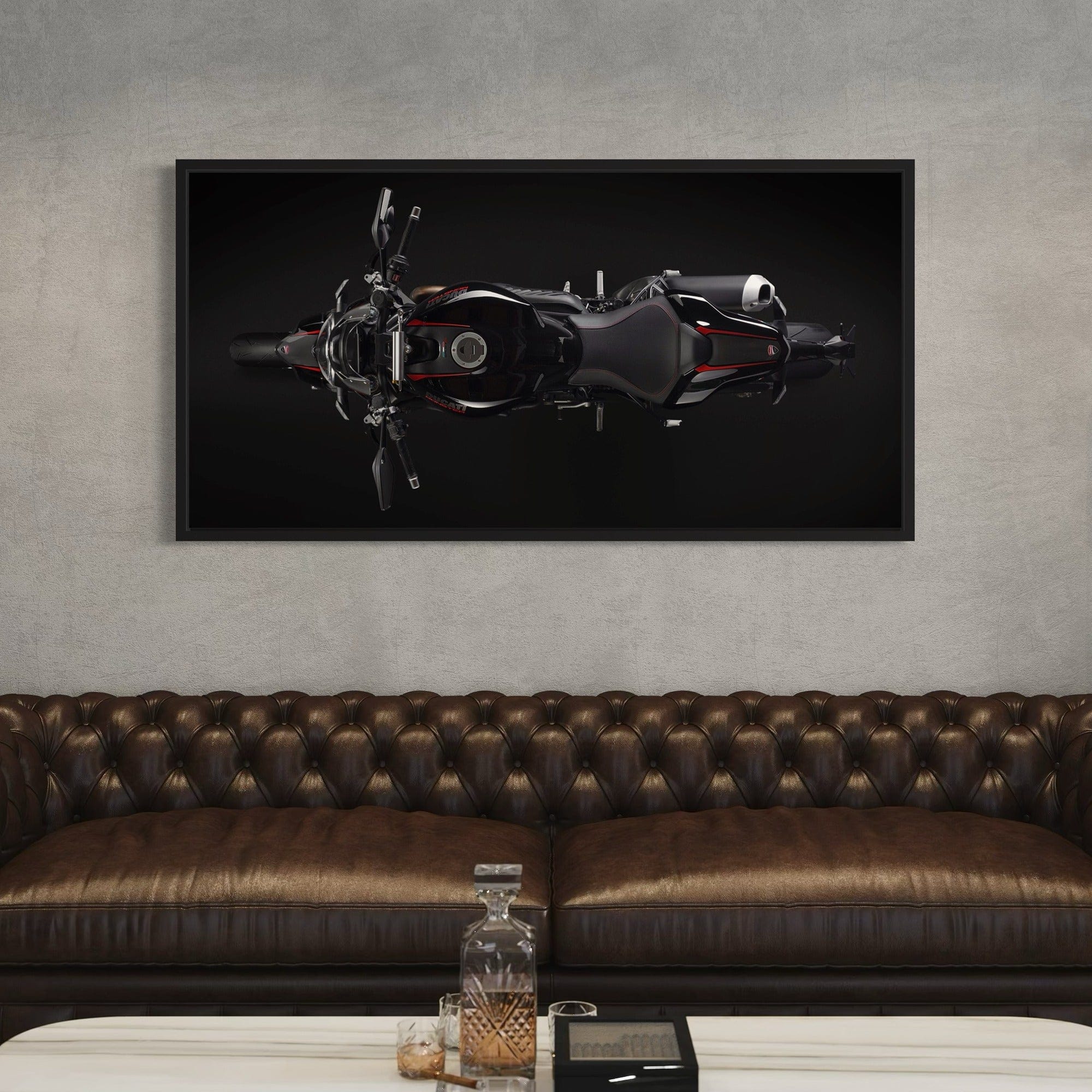Ducati Monster 1200 R Wall Art - Motorcycle Canvas Print for Home & Garage Decor
