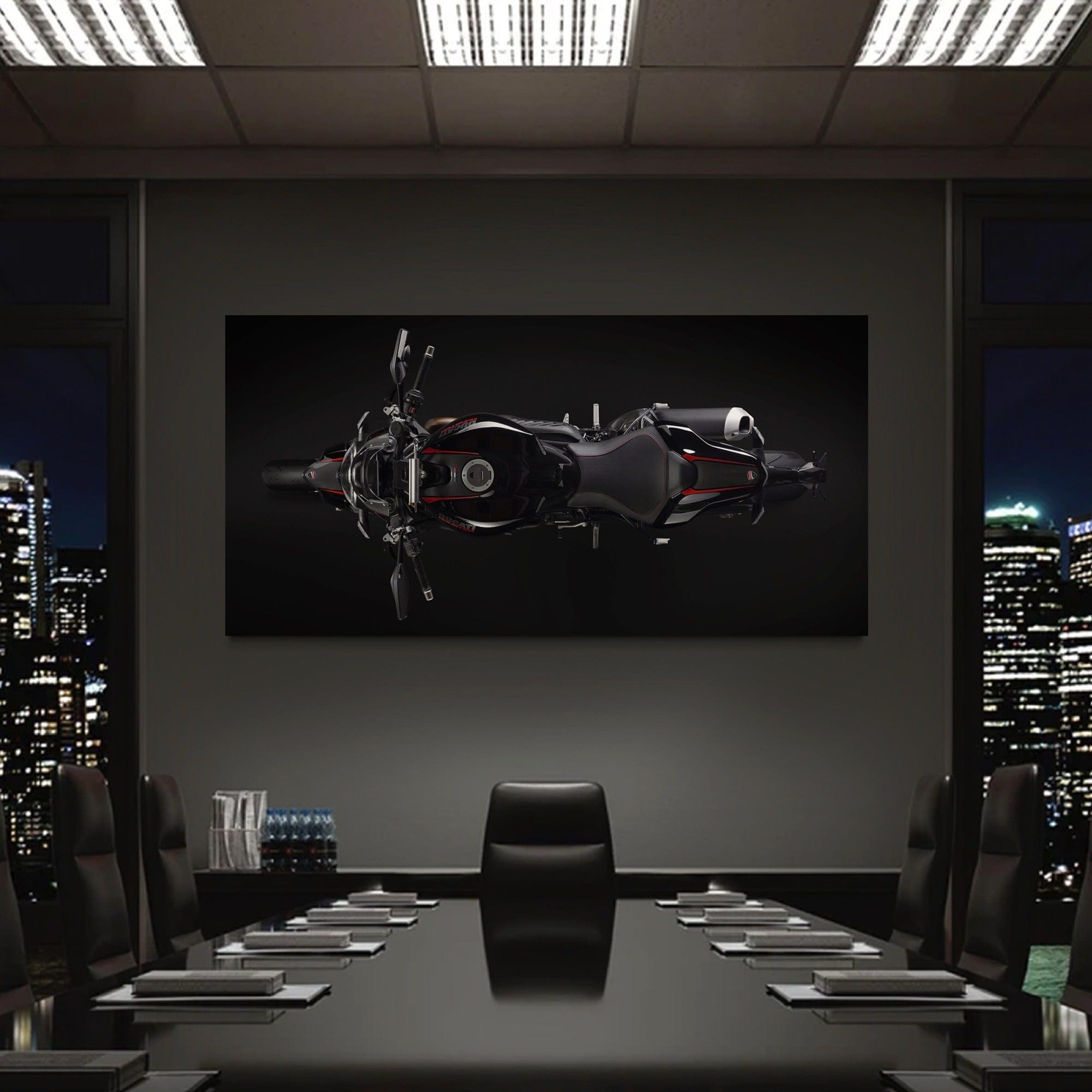 Ducati Monster 1200 R Wall Art - Motorcycle Canvas Print for Home & Garage Decor