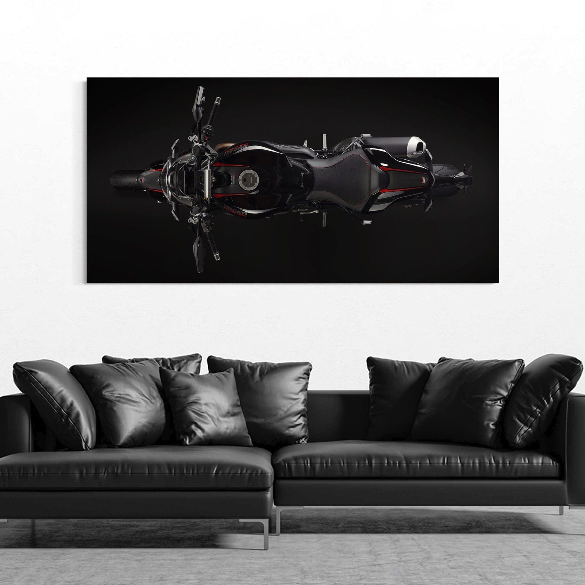 Ducati Monster 1200 R Wall Art - Motorcycle Canvas Print for Home & Garage Decor