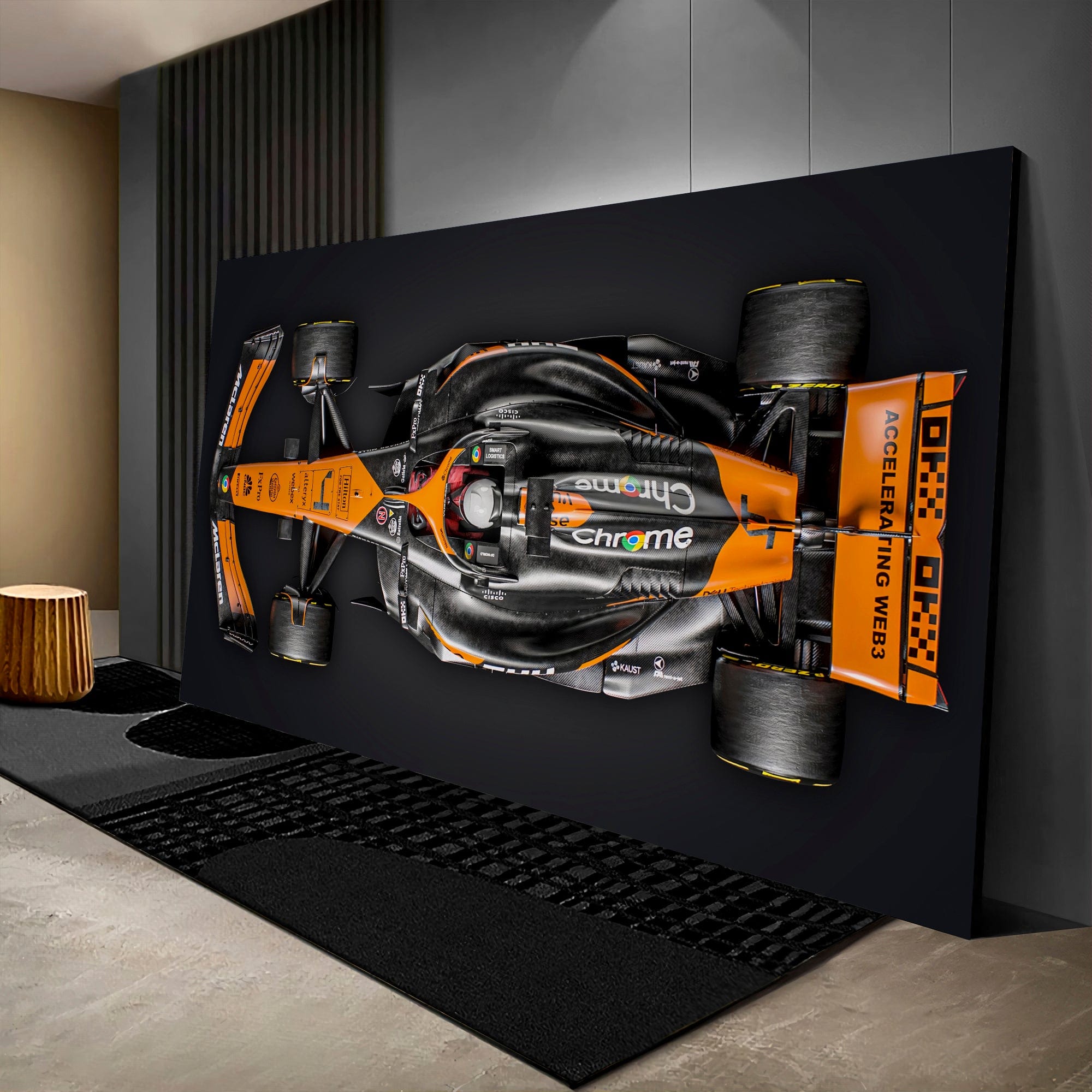 F1 McLaren MCL38 2 - Framed Canvas Wall Art Print