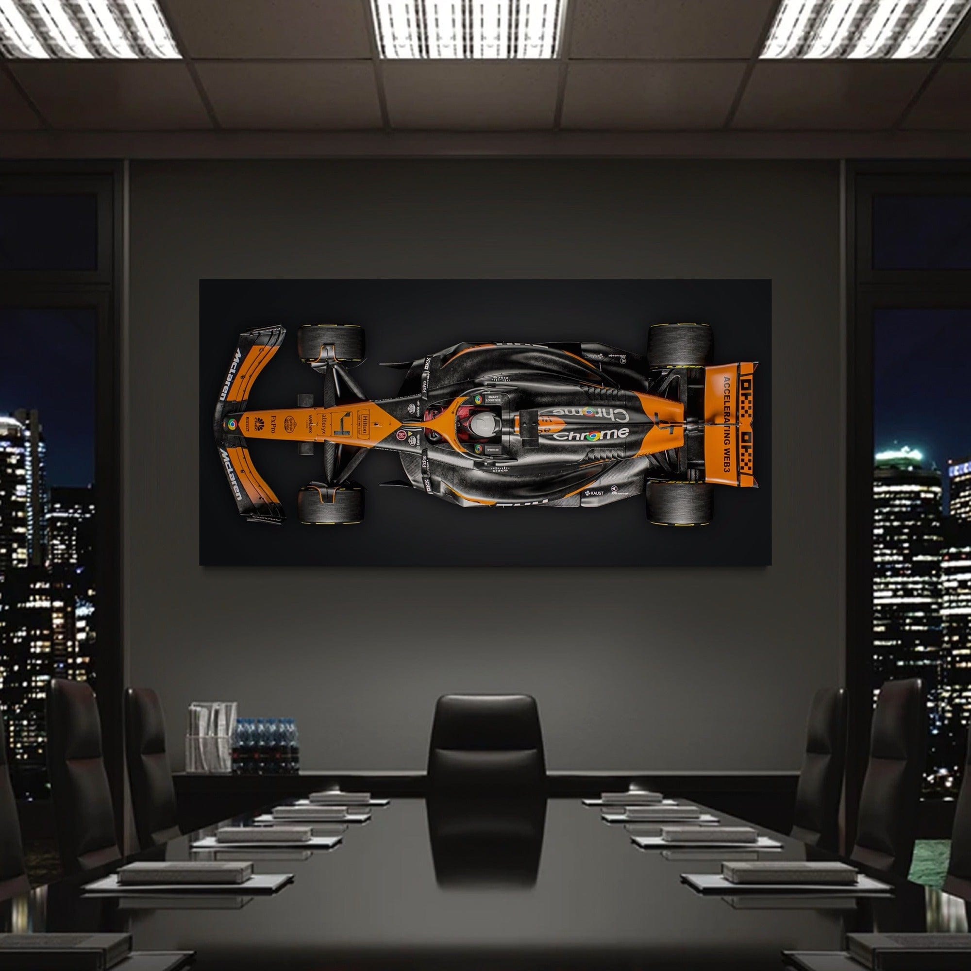 F1 McLaren MCL38 2 - Framed Canvas Wall Art Print