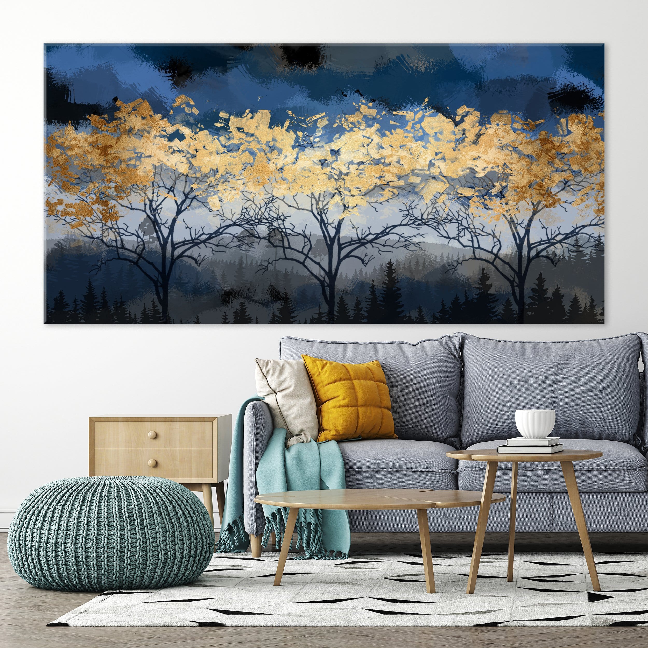 Forest at Night Canvas
