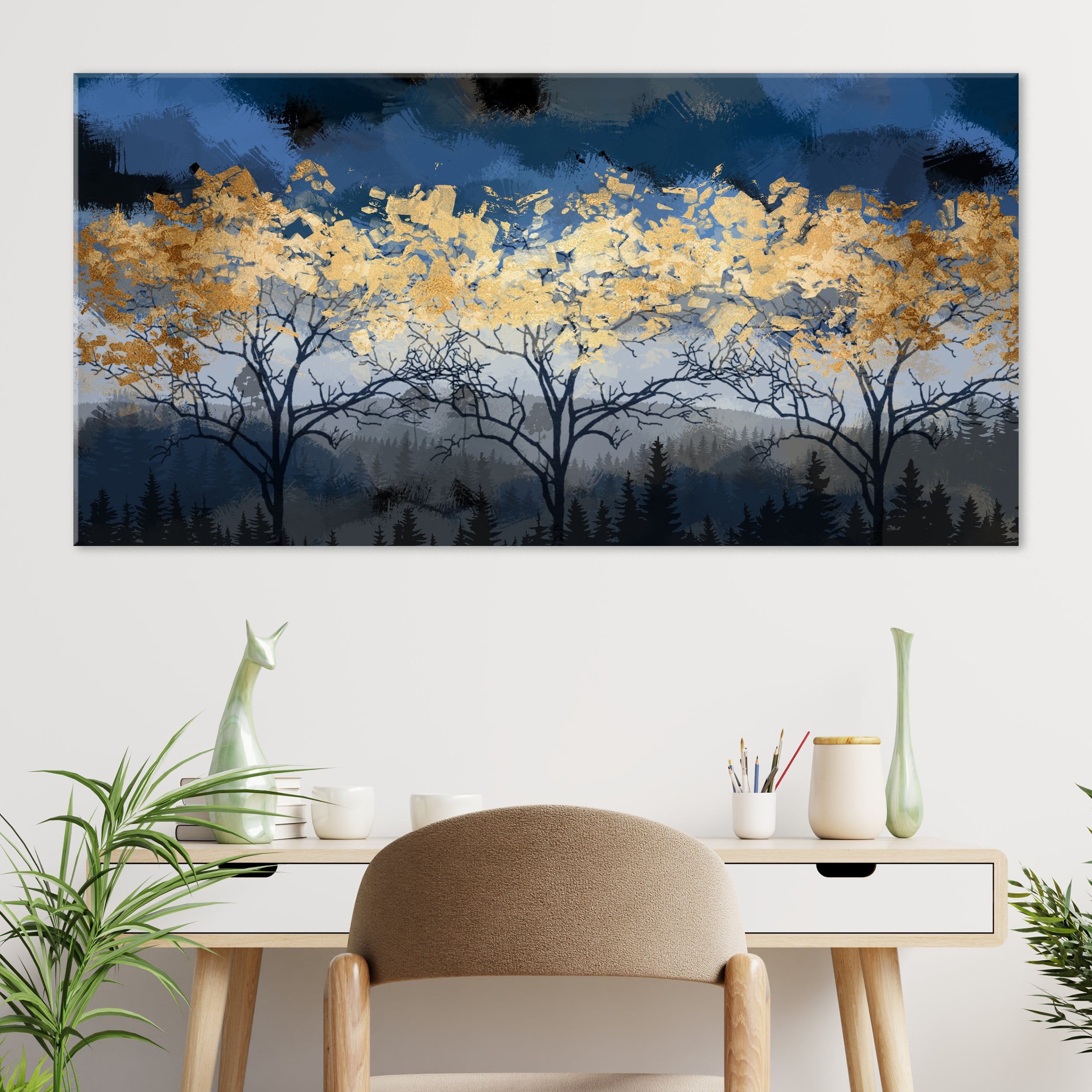 Forest at Night Canvas