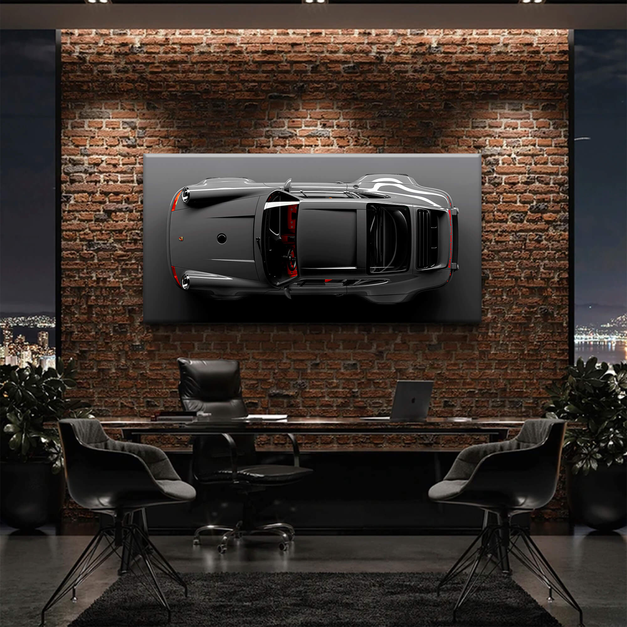 Gray Porsche 911 Canvas