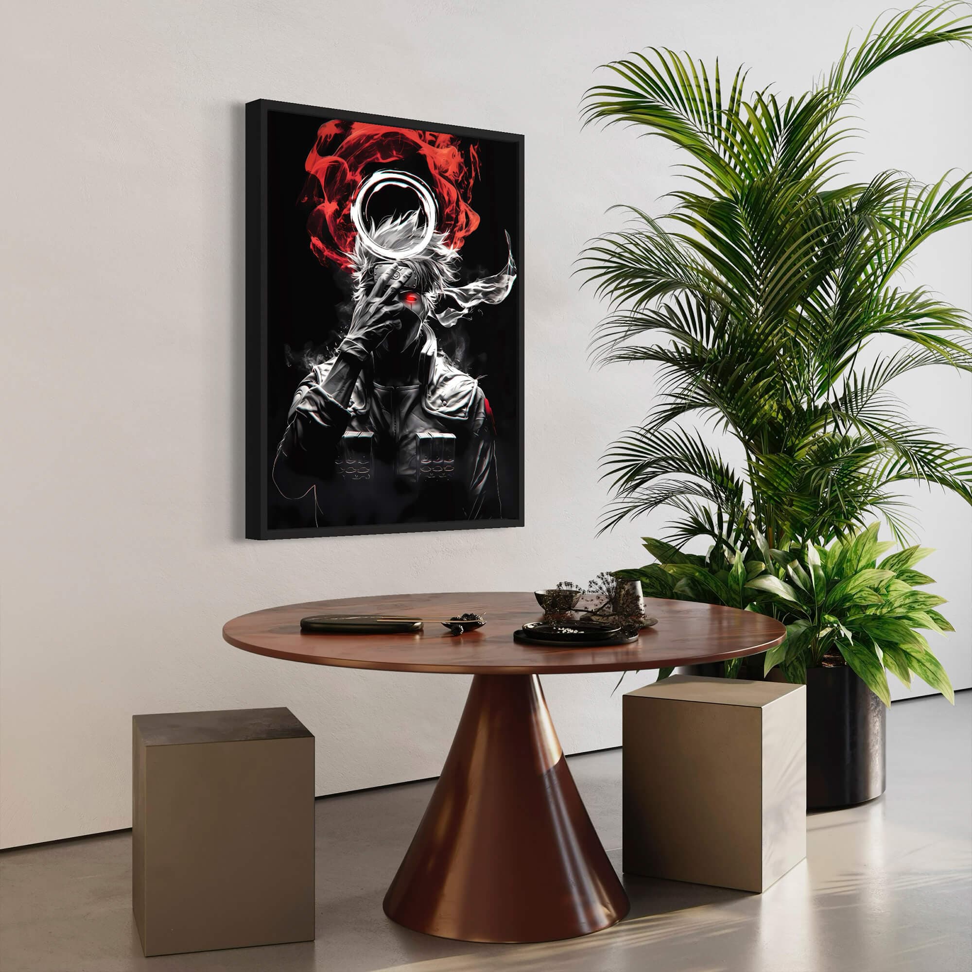 Itachi Uchiha 1116 Dark Canvas Wall Art – A Bold Tribute to the Legendary Ninja