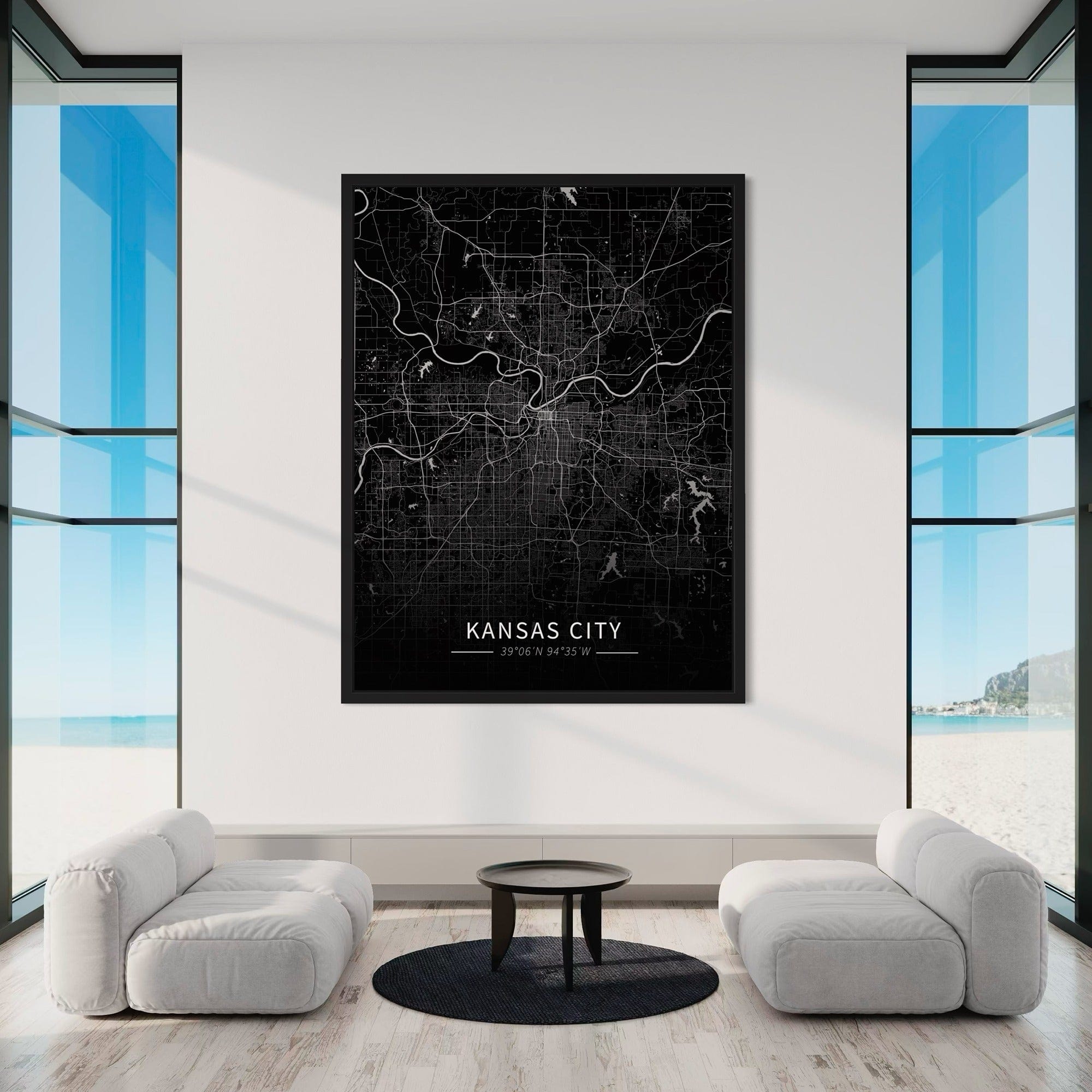 Kansas City Map Canvas