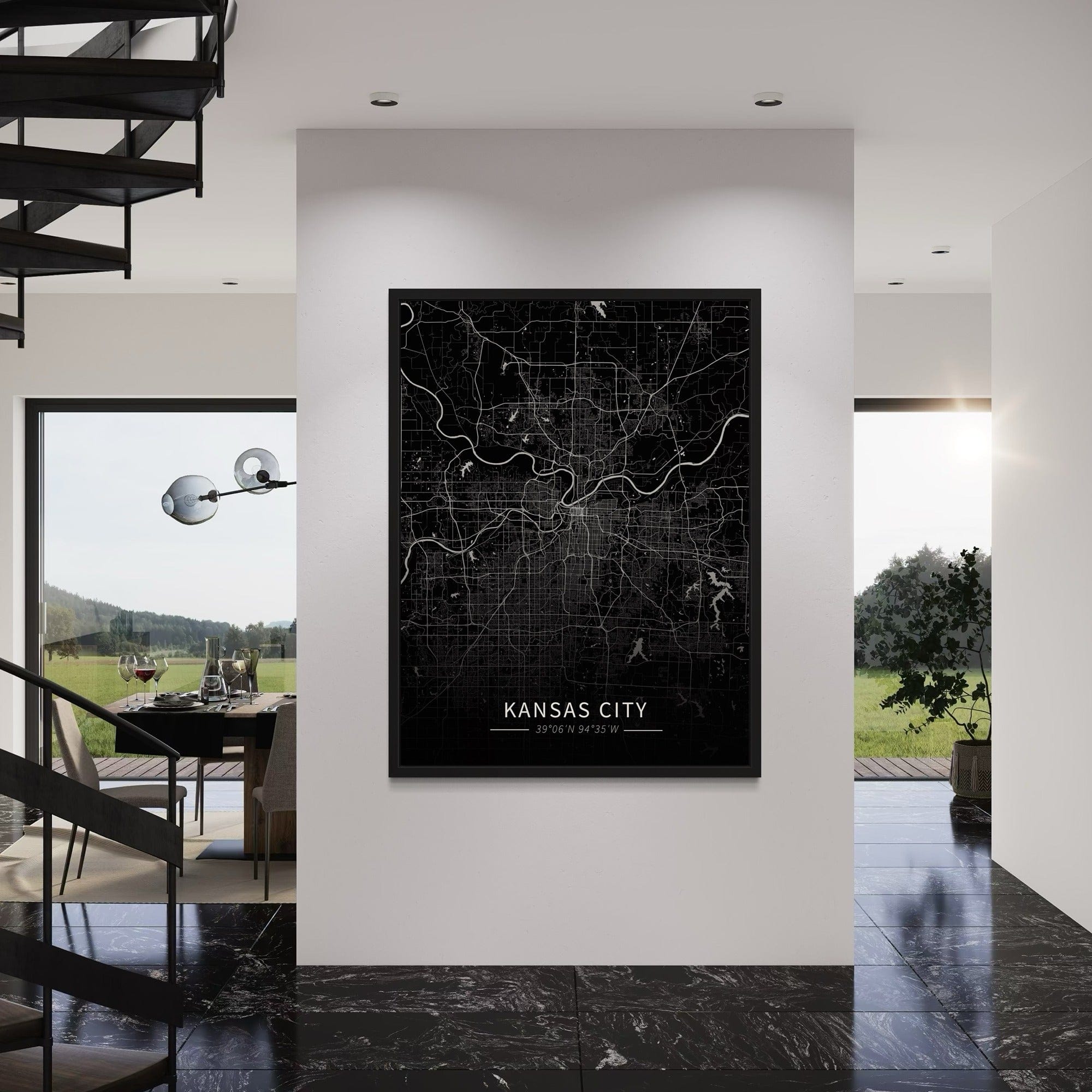 Kansas City Map Canvas