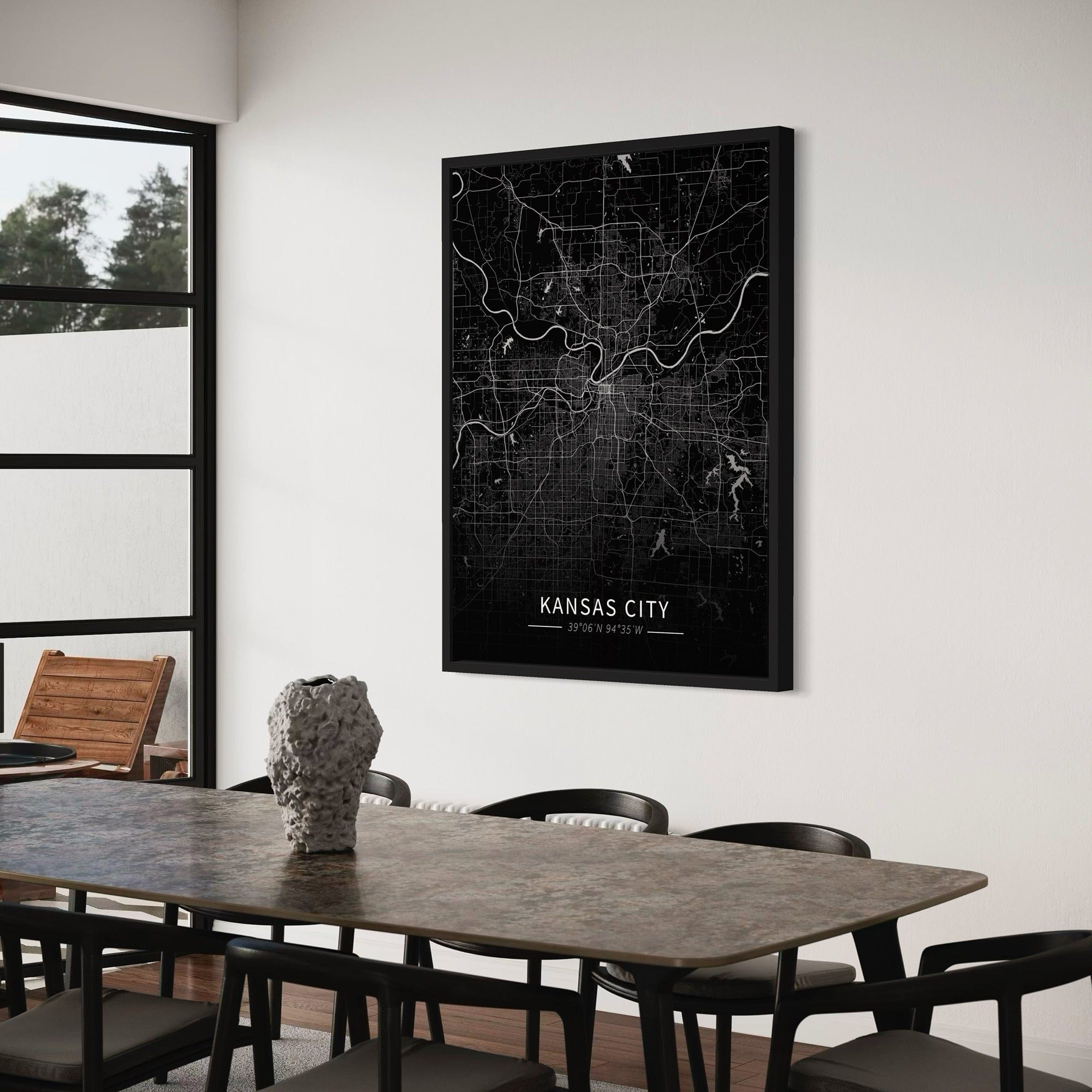 Kansas City Map Canvas