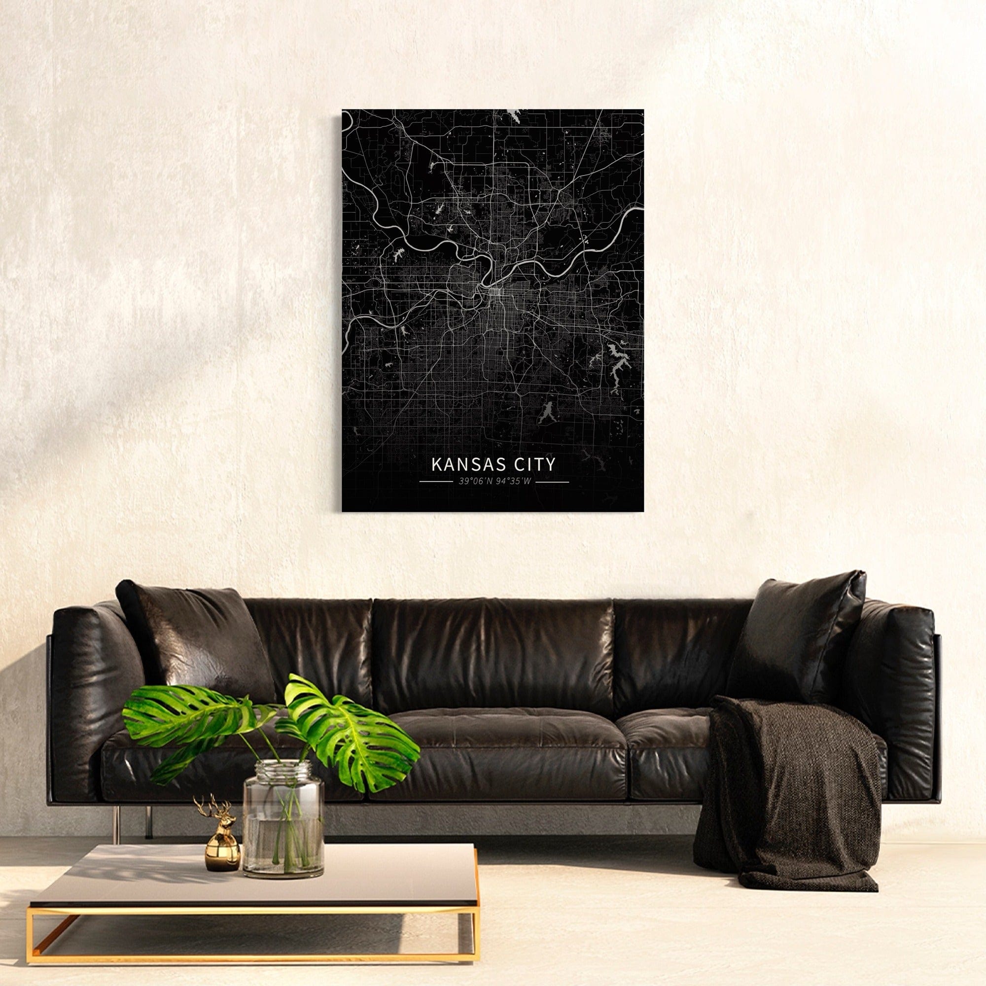 Kansas City Map Canvas