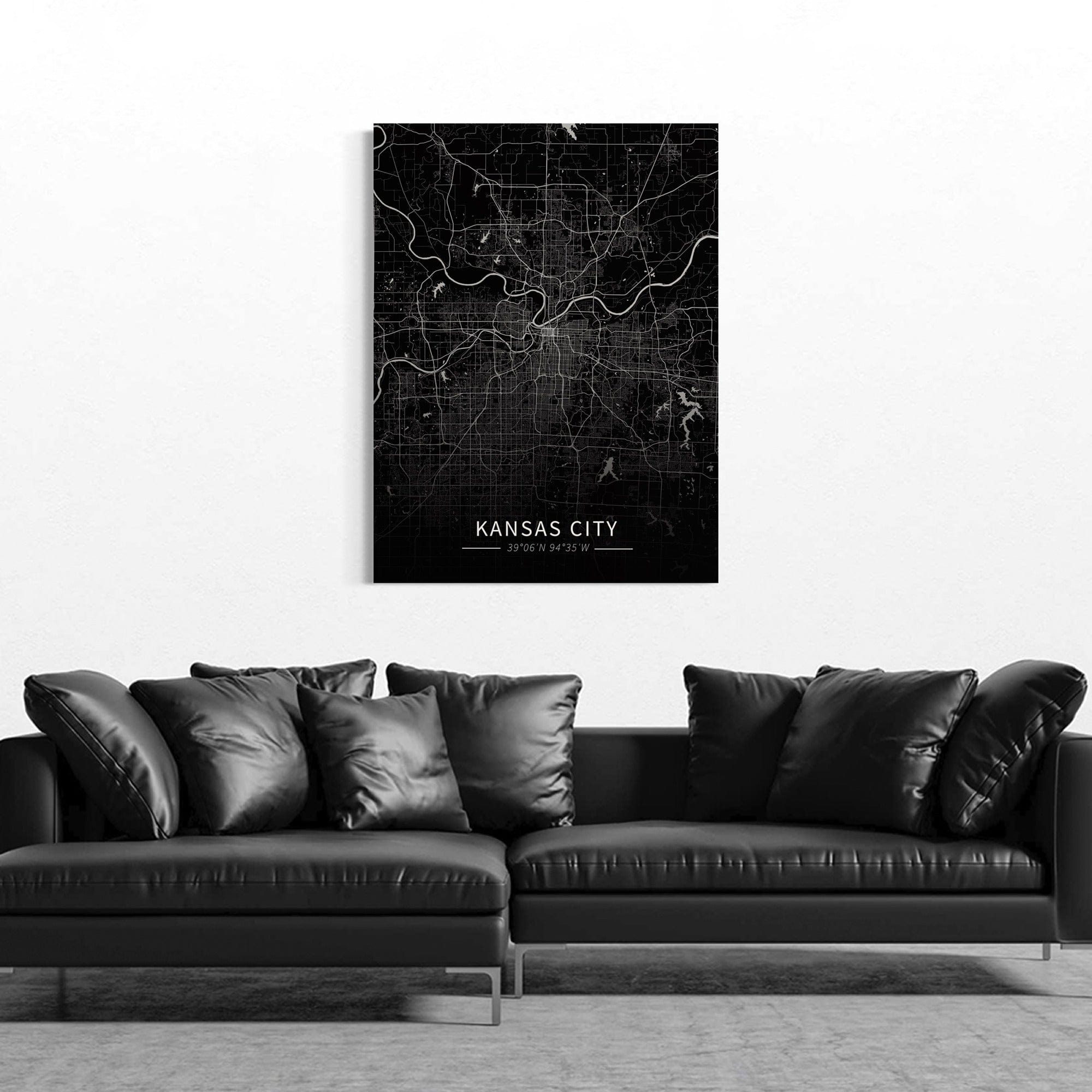 Kansas City Map Canvas