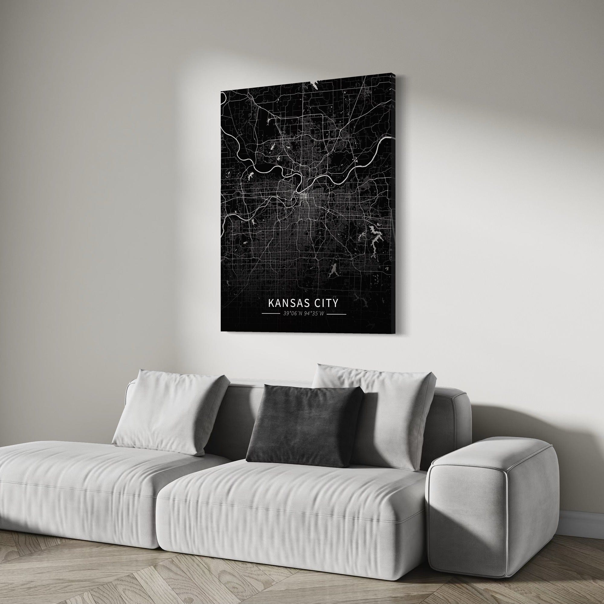 Kansas City Map Canvas