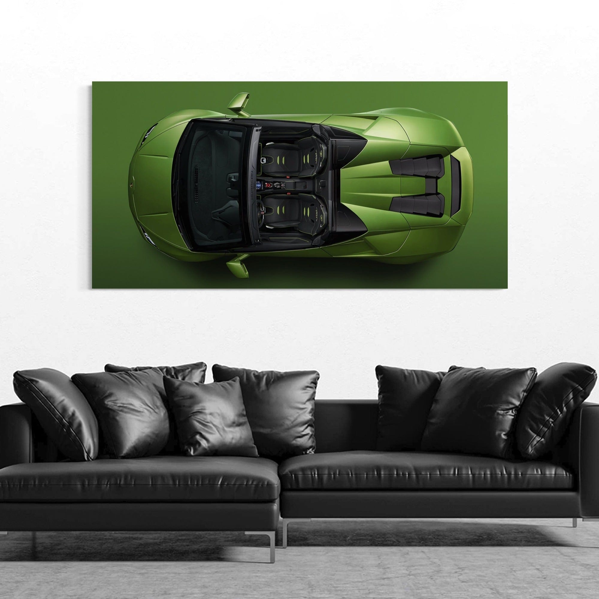 Lamborghini Huracan green - sport car | Canvas Wall Art Print