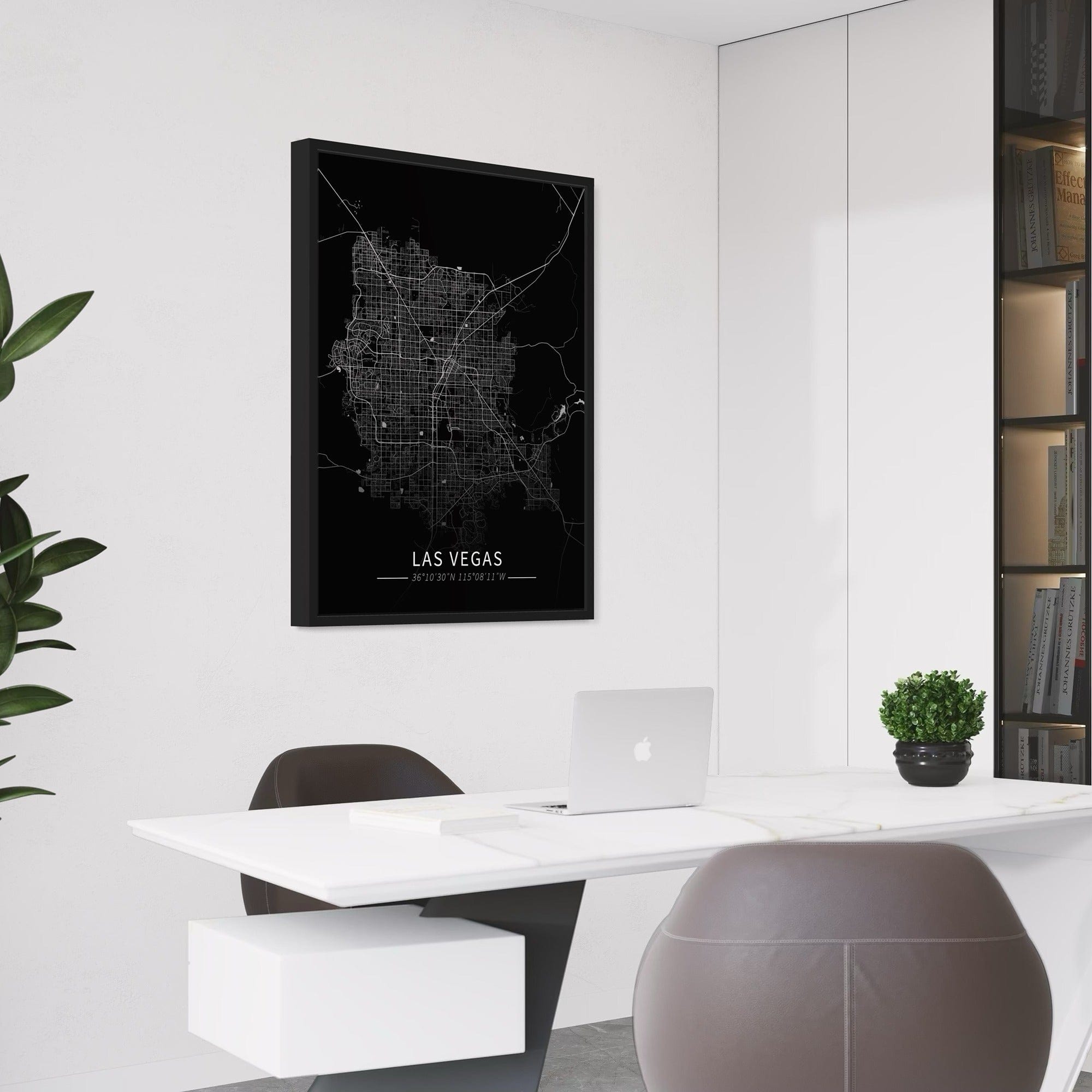 Las Vegas City Map Canvas