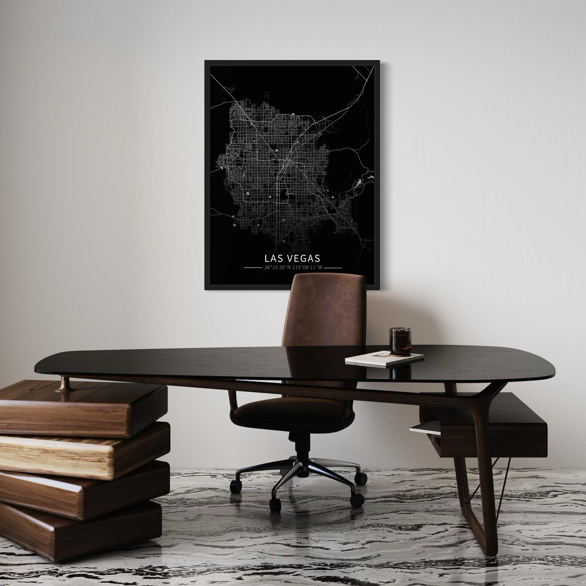 Las Vegas City Map Canvas