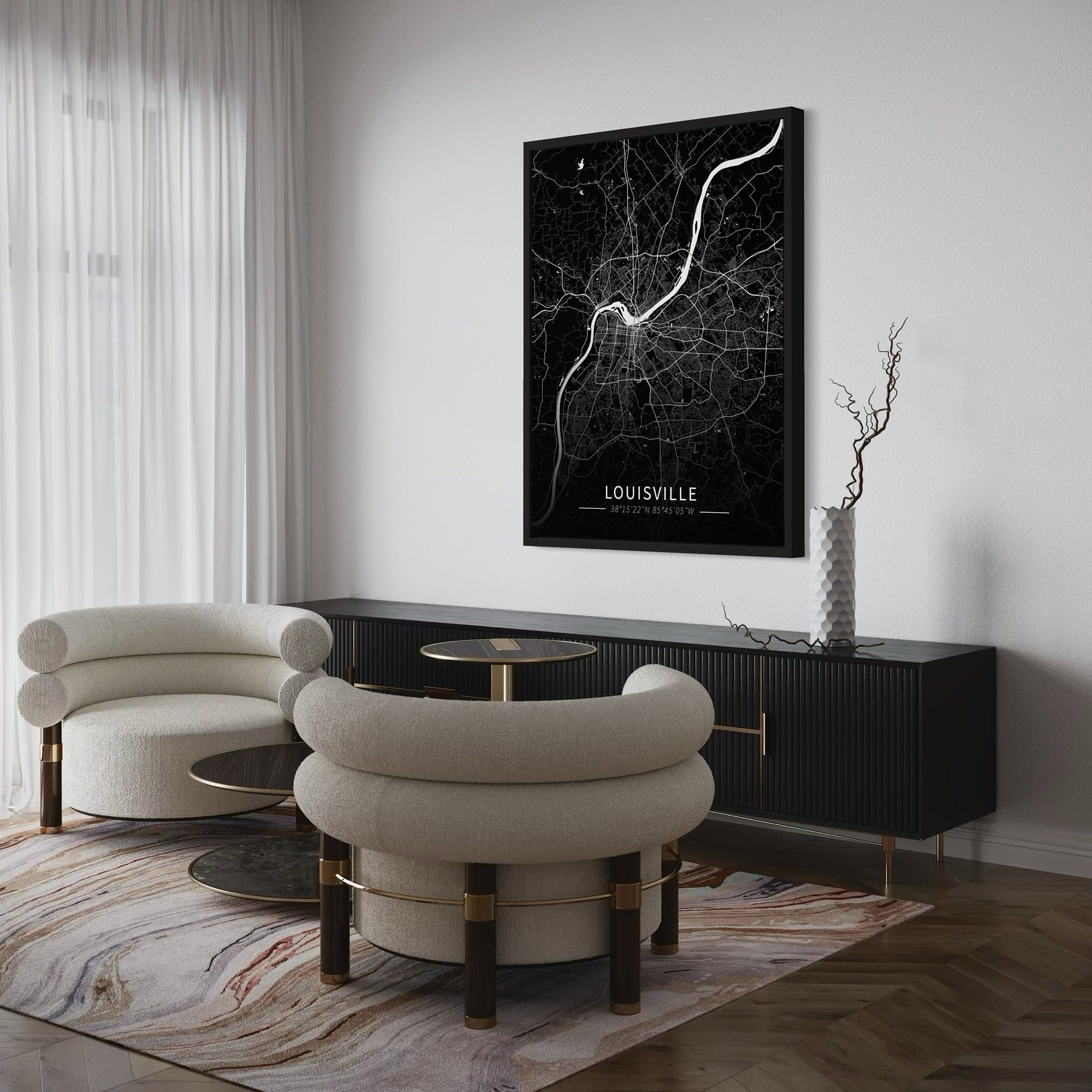 Louisville City Map Canvas