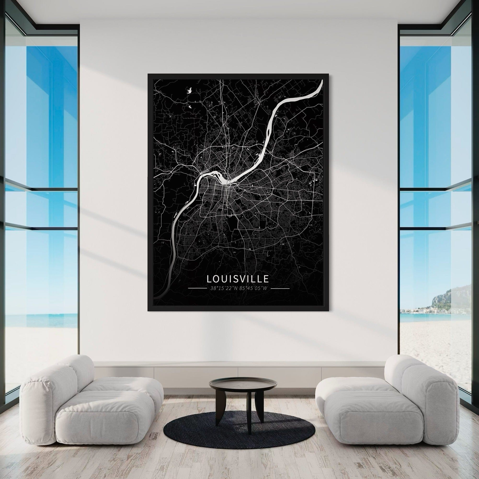 Louisville City Map Canvas