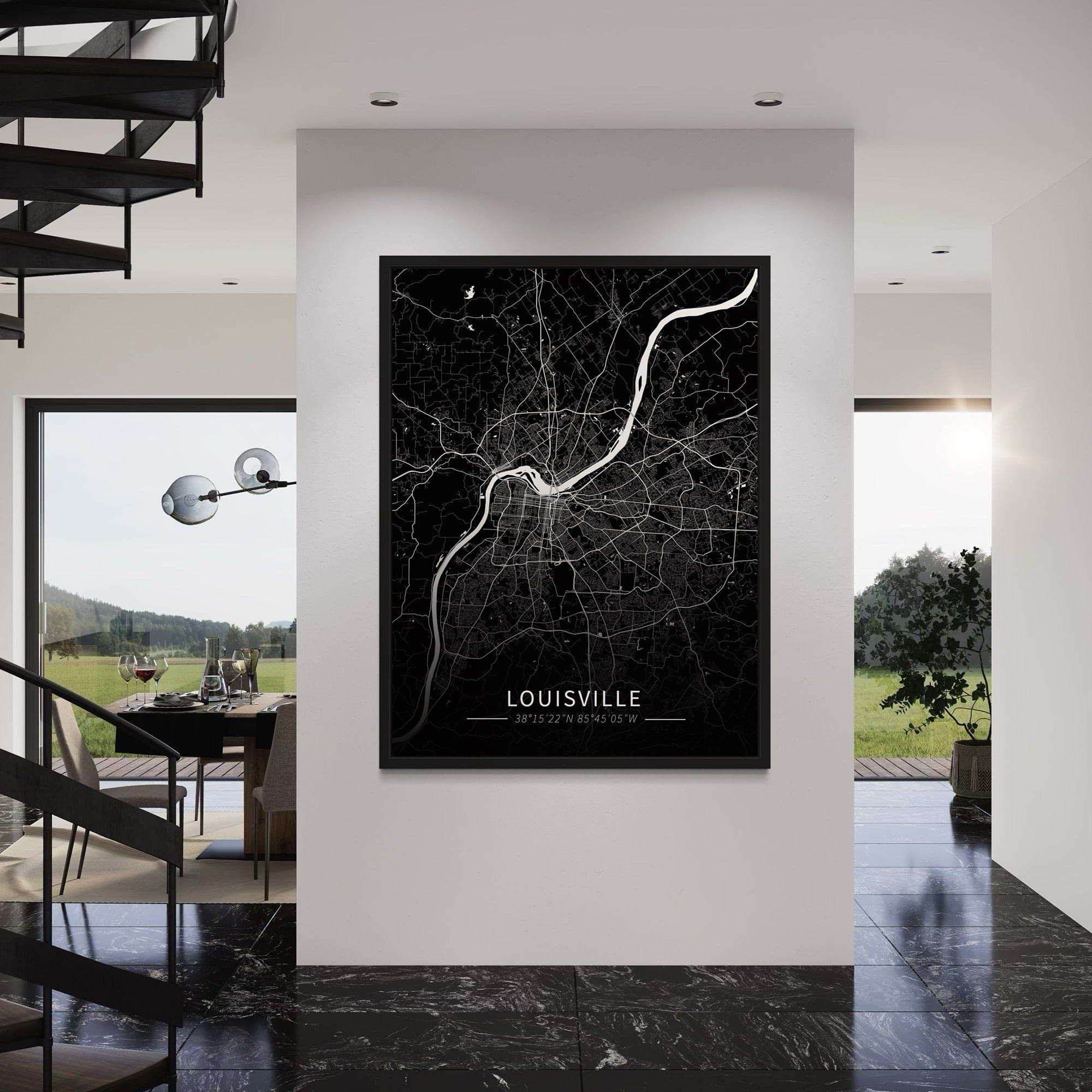 Louisville City Map Canvas