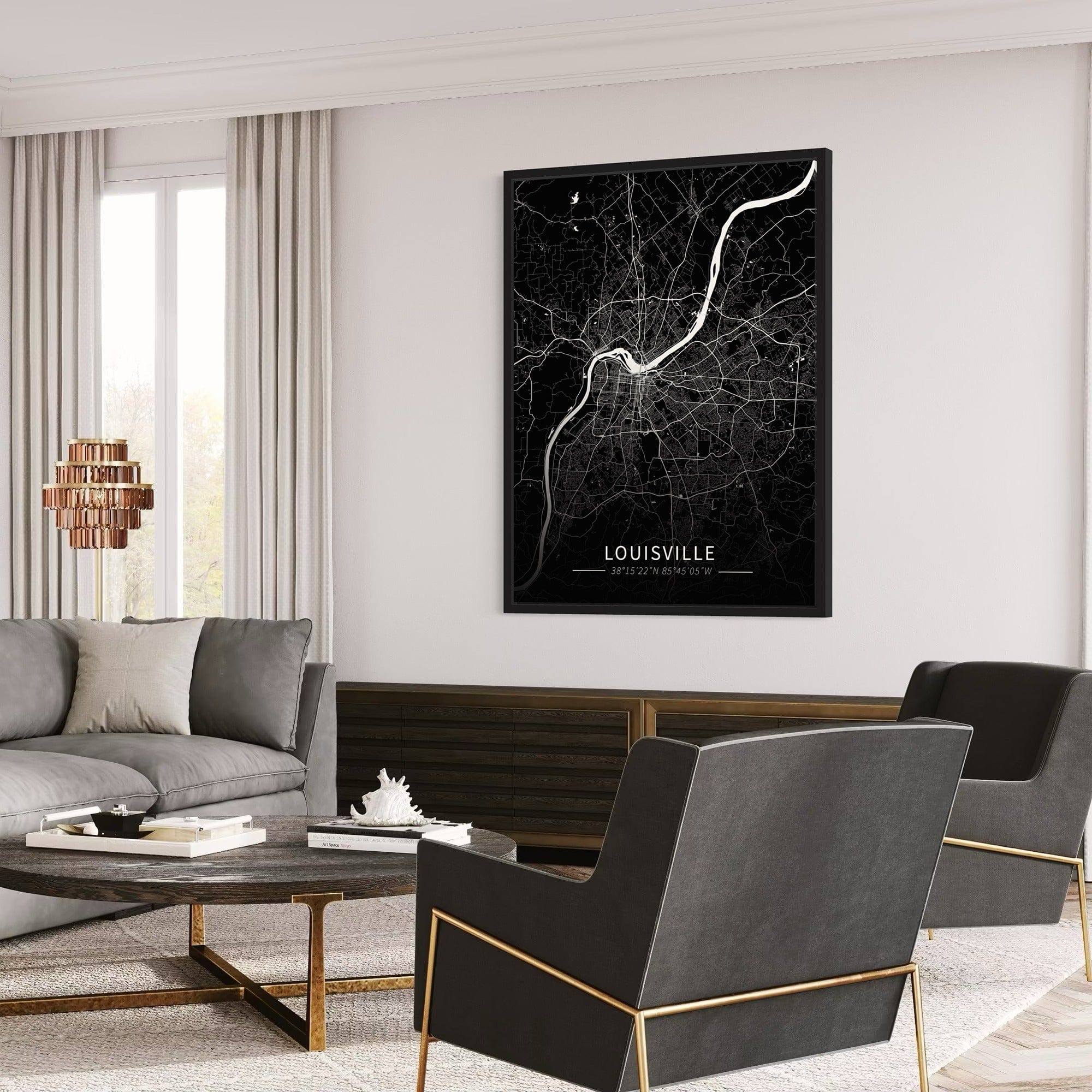 Louisville City Map Canvas