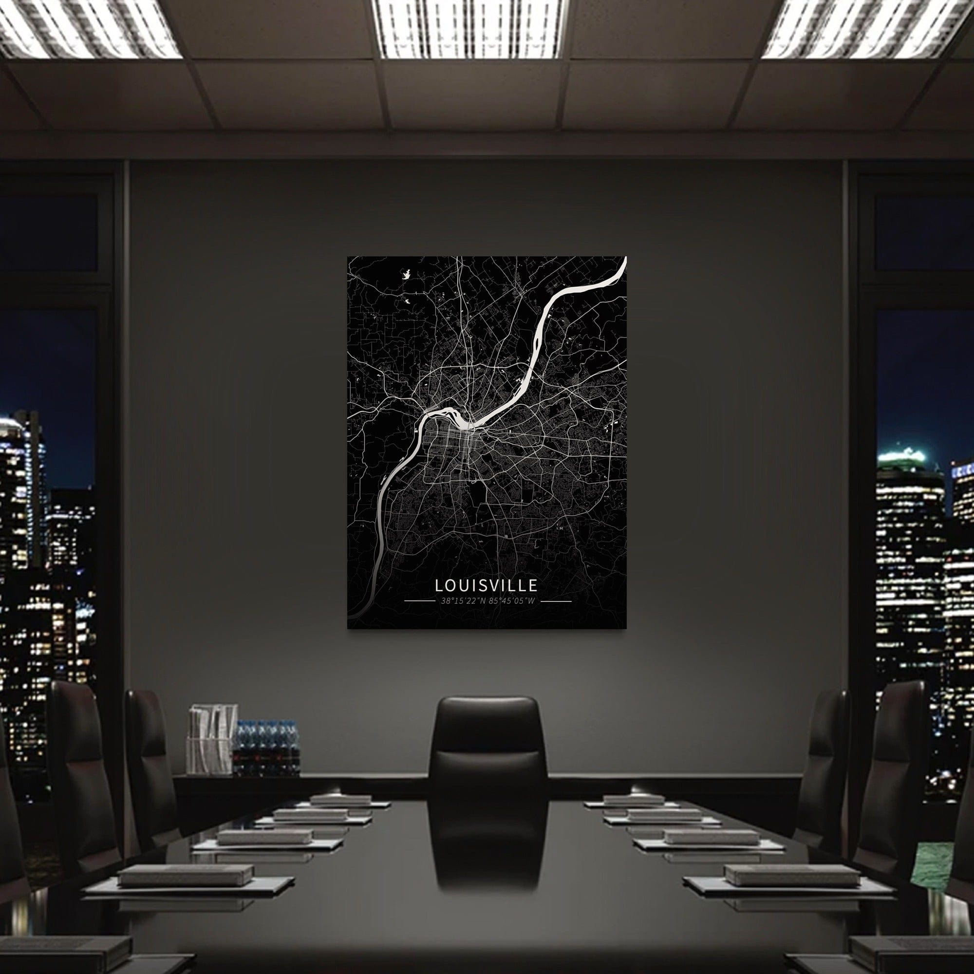 Louisville City Map Canvas