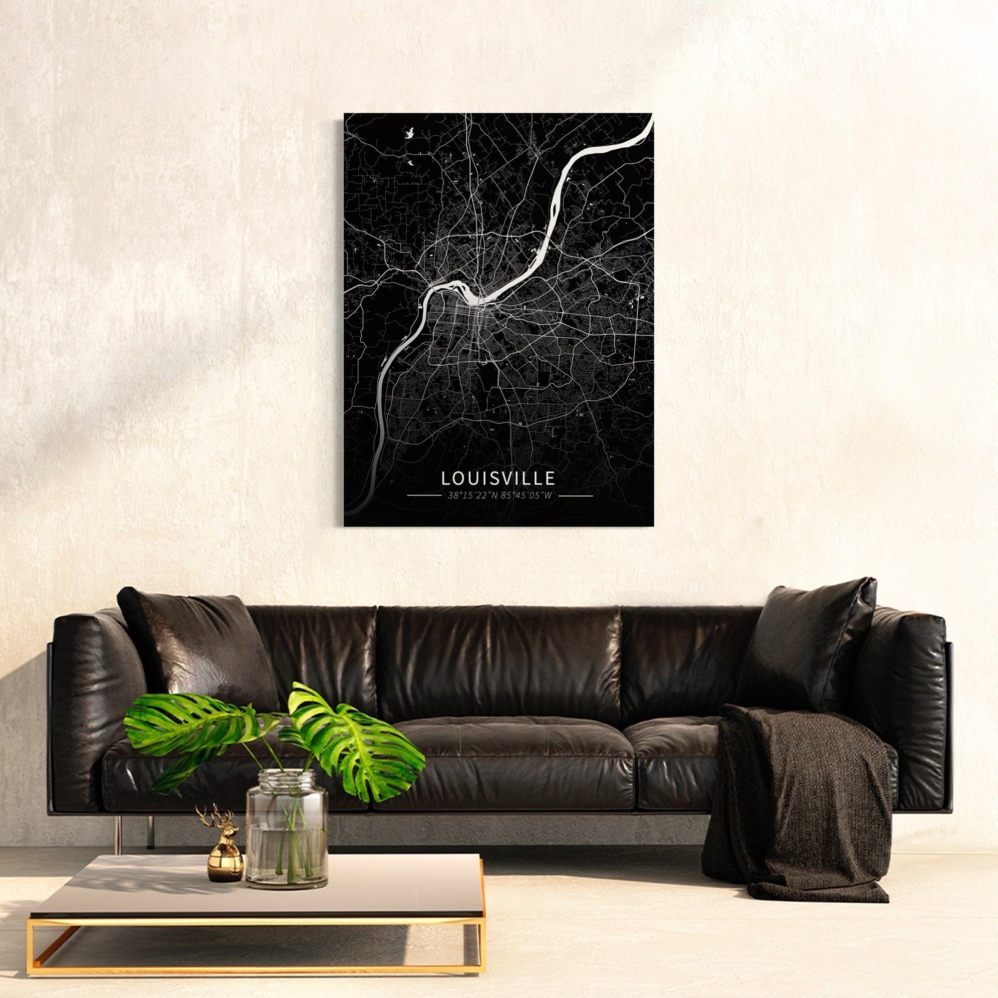 Louisville City Map Canvas