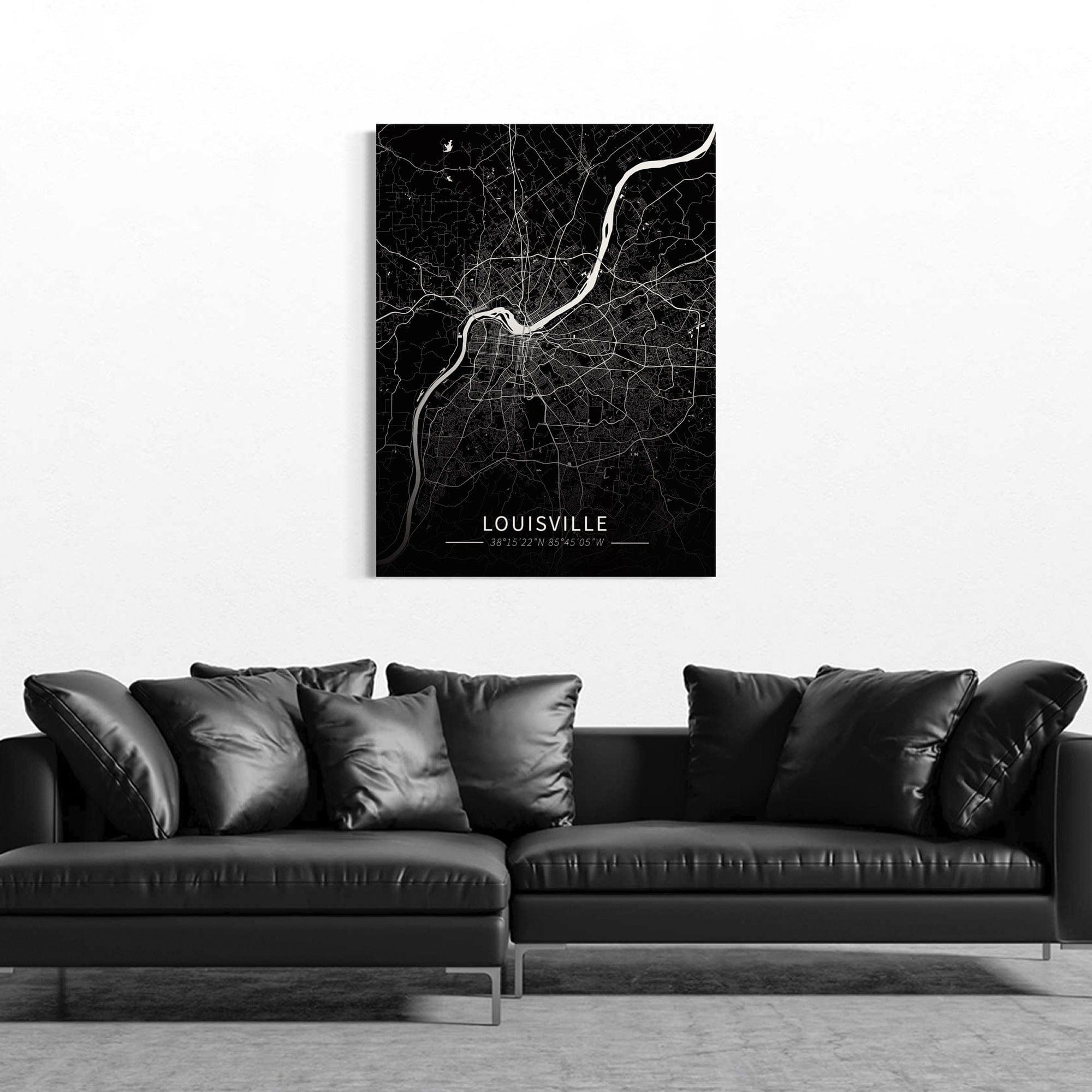 Louisville City Map Canvas