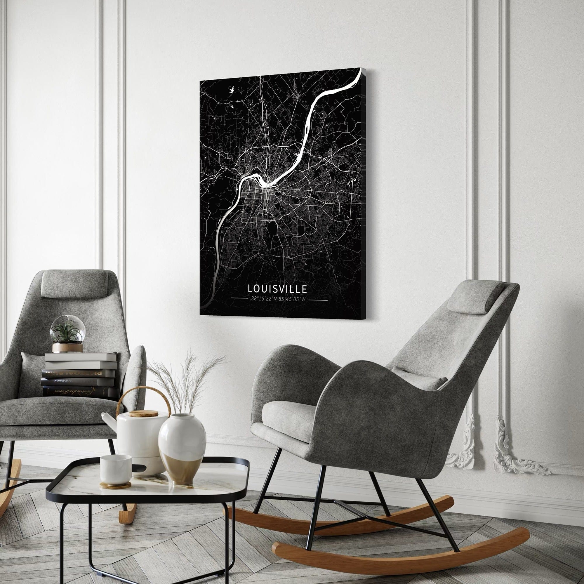 Louisville City Map Canvas