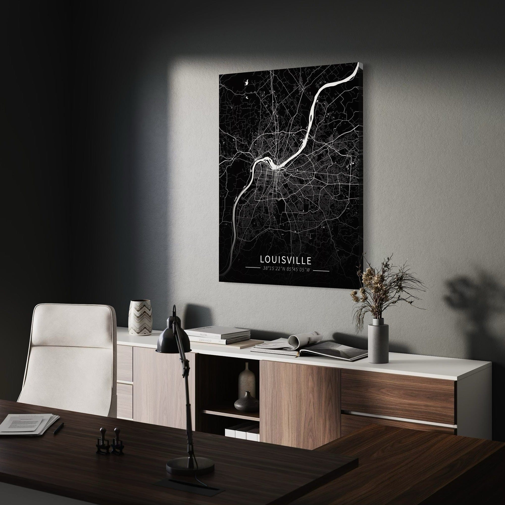 Louisville City Map Canvas
