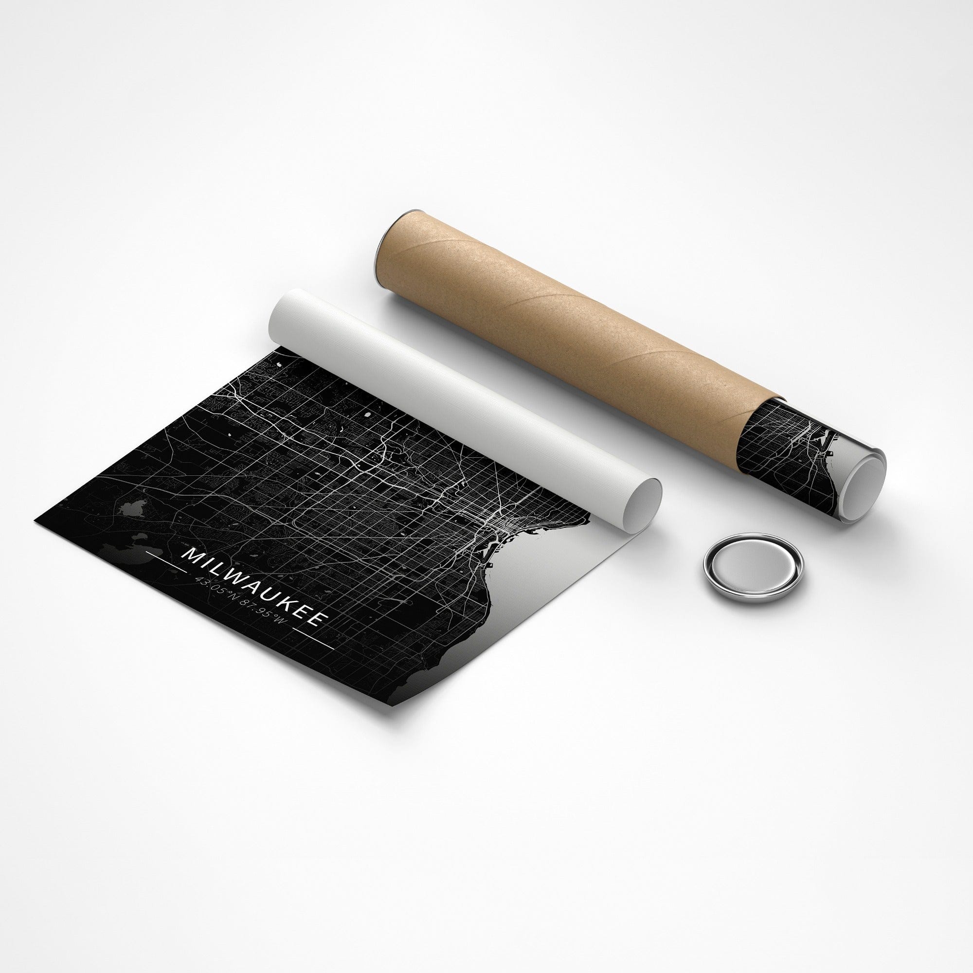 Milwaukee City Map Canvas