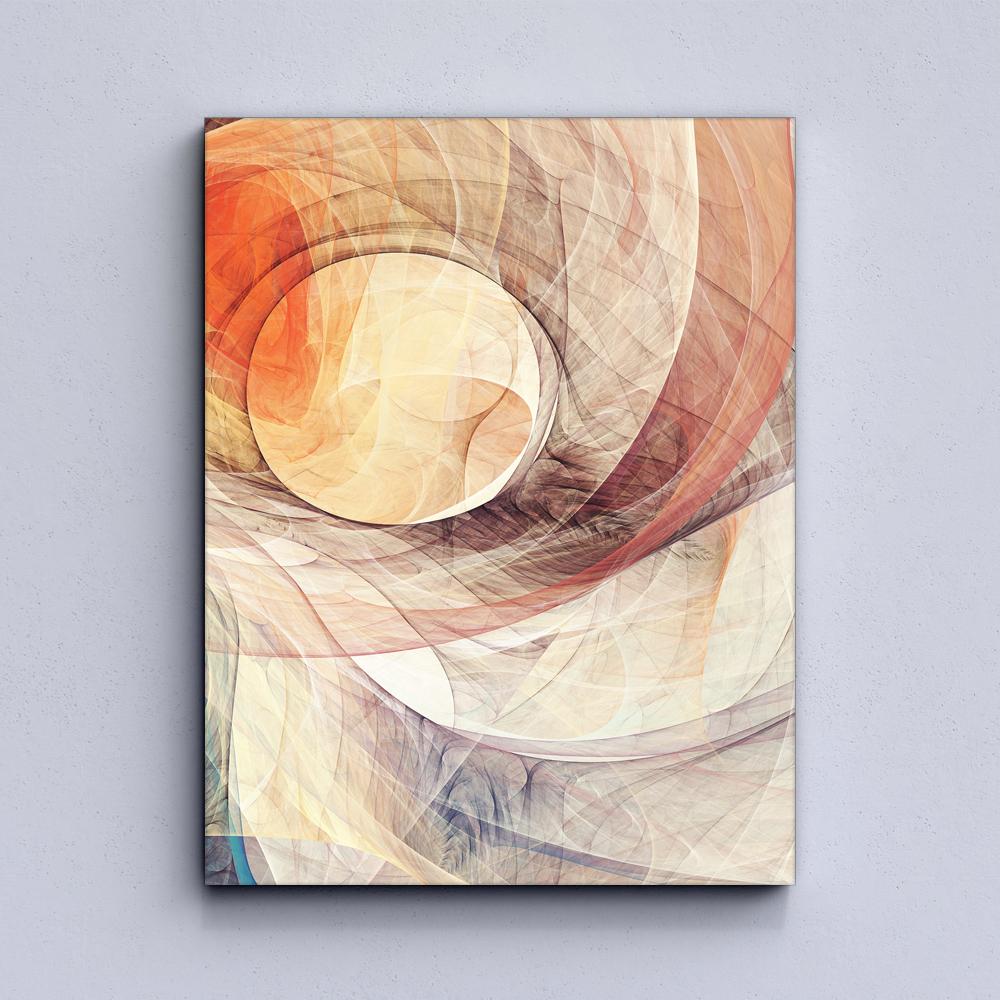 Modern Abstract Psychedelic Lines Canvas