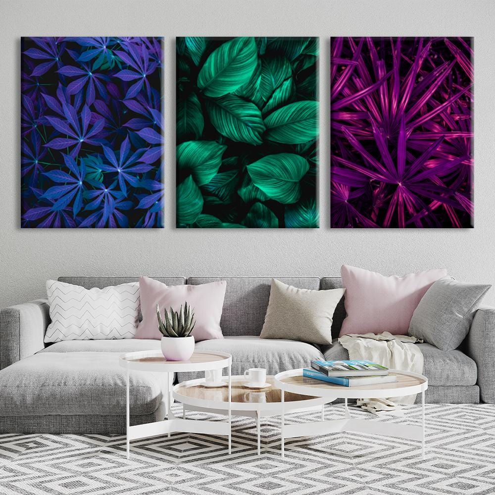 Multicolored Leaves Canvas