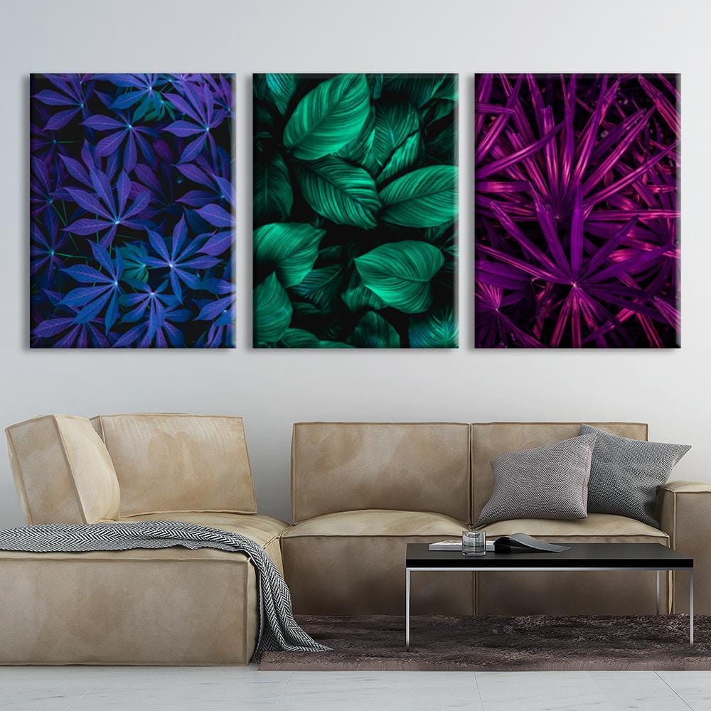 Multicolored Leaves Canvas