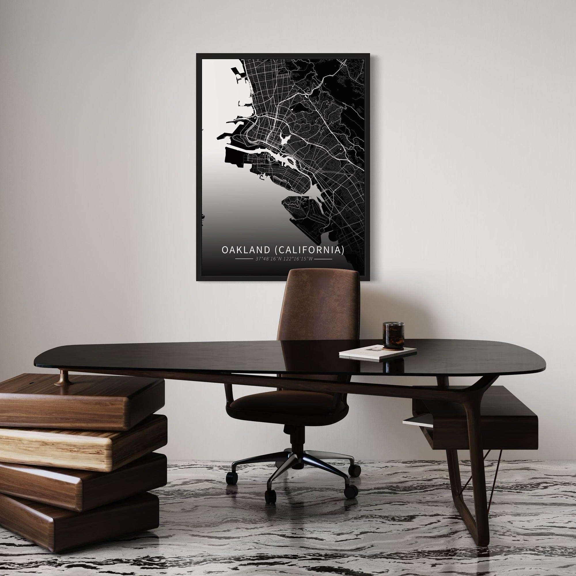 Oakland City Map Canvas