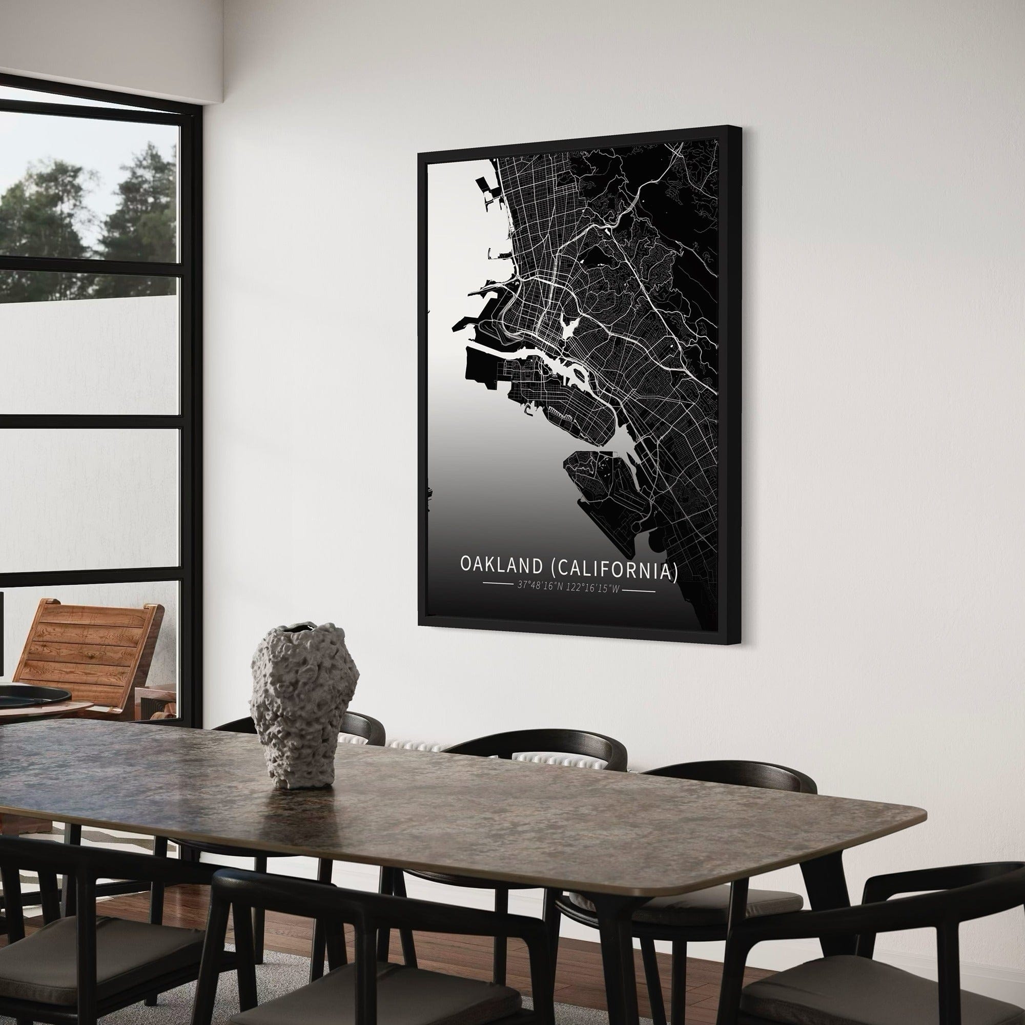 Oakland City Map Canvas