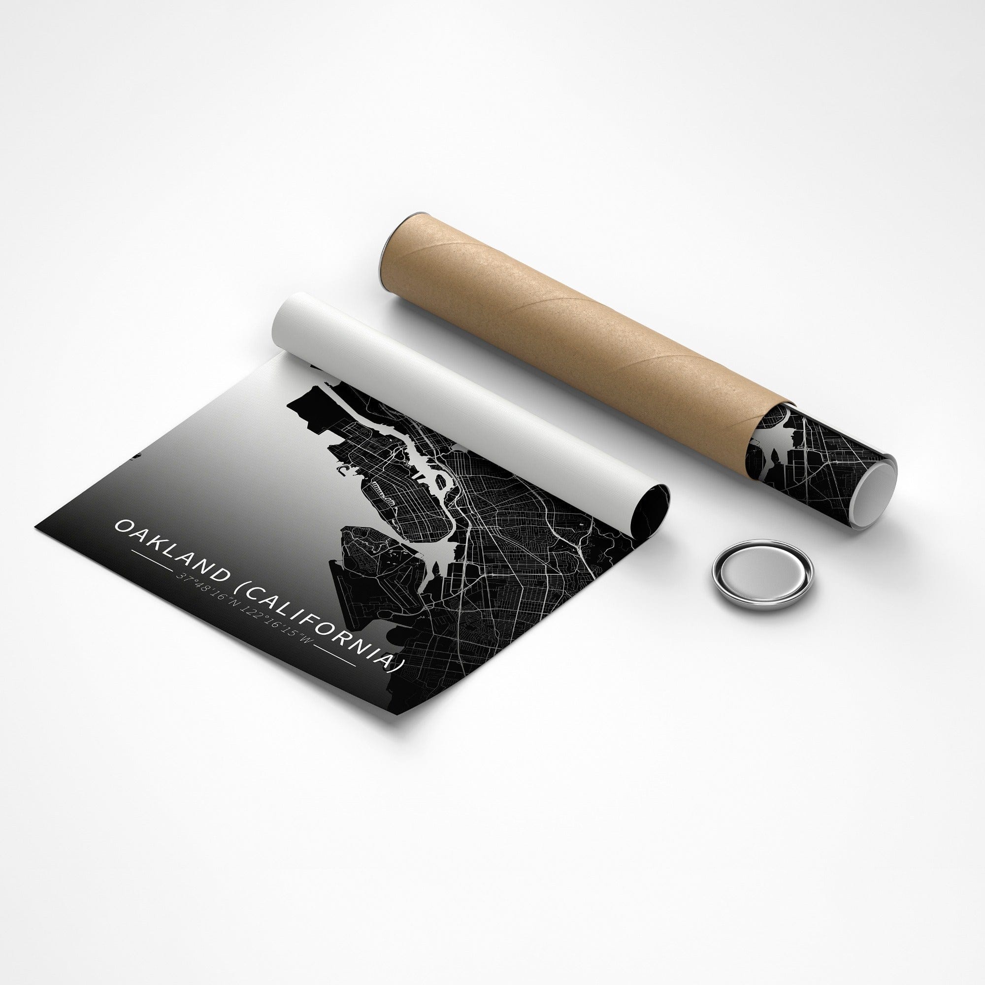 Oakland City Map Canvas