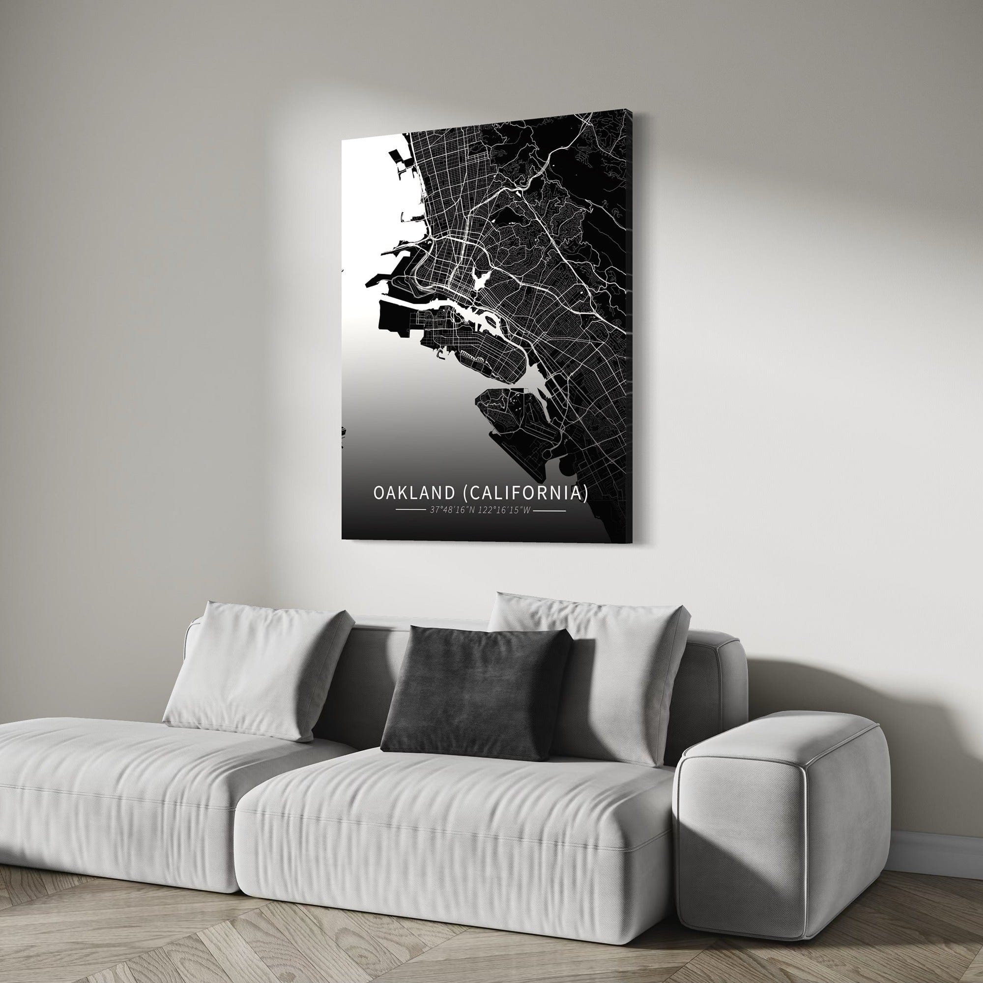 Oakland City Map Canvas