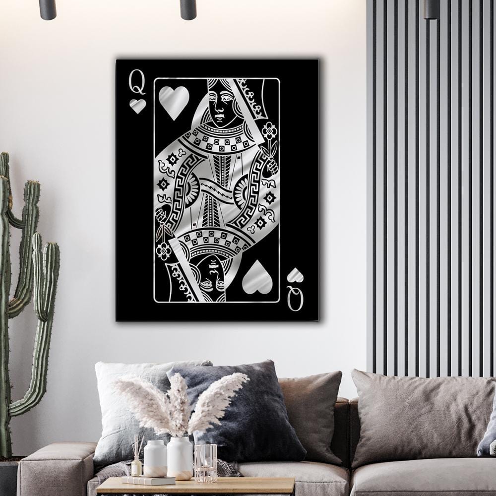 Queen Silver Canvas