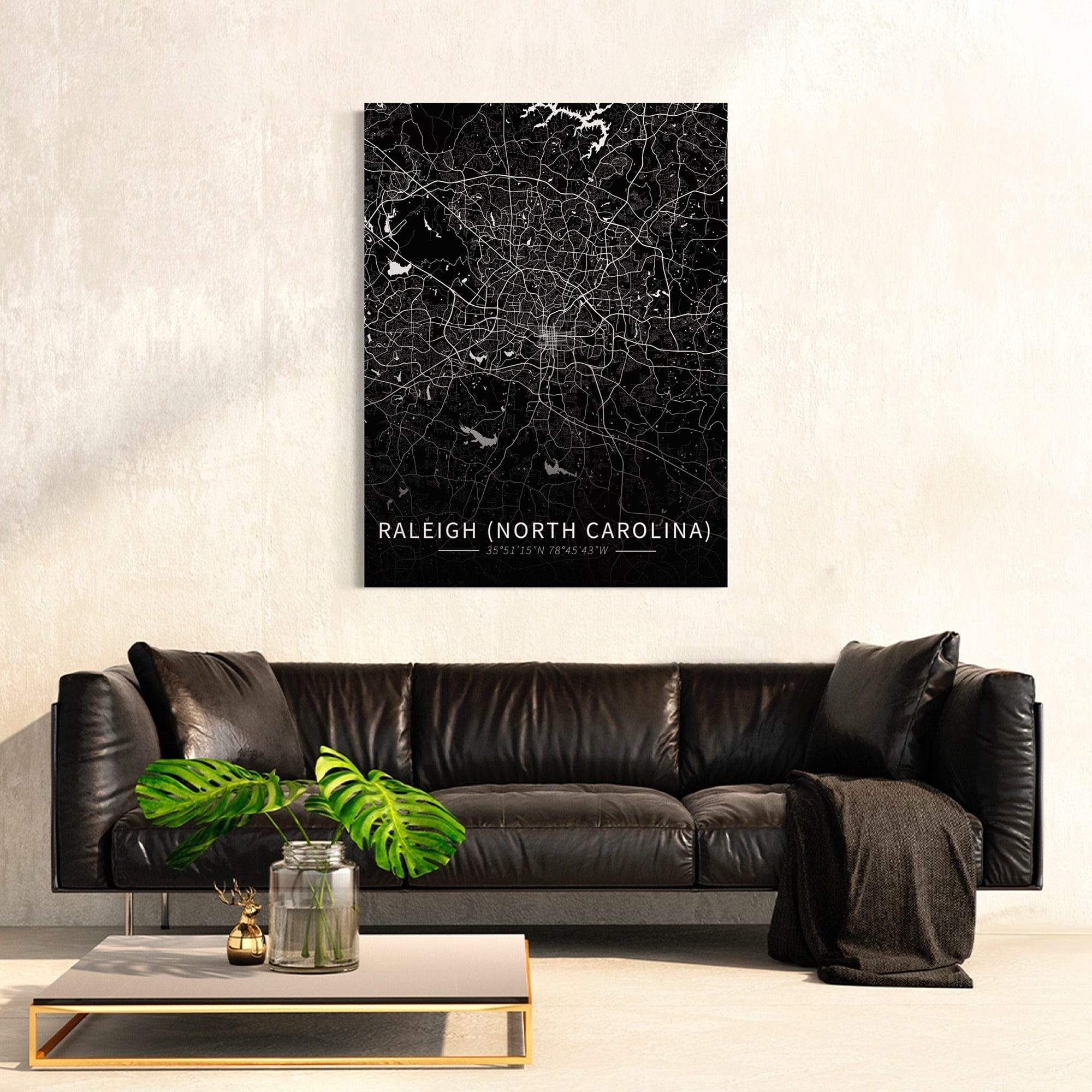 Colorado Springs City Map Canvas