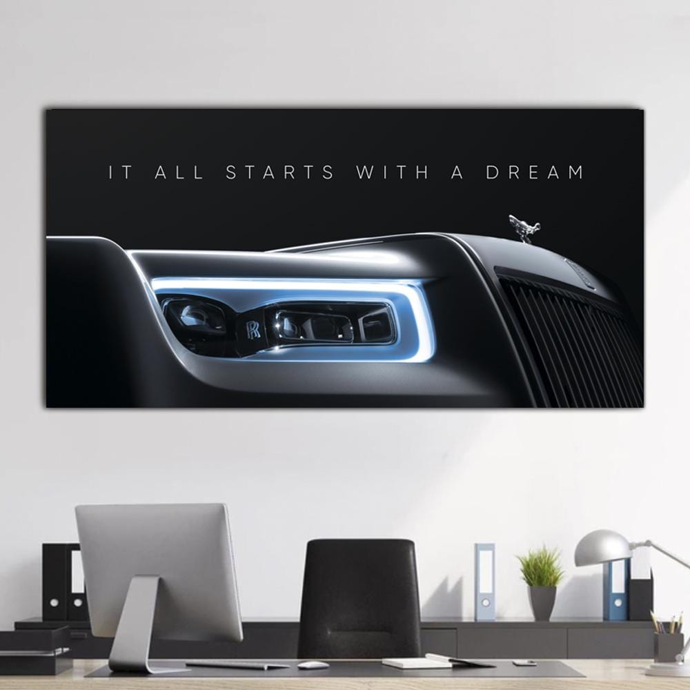 It All Starts With A Dream - Rolls-Royce Canvas