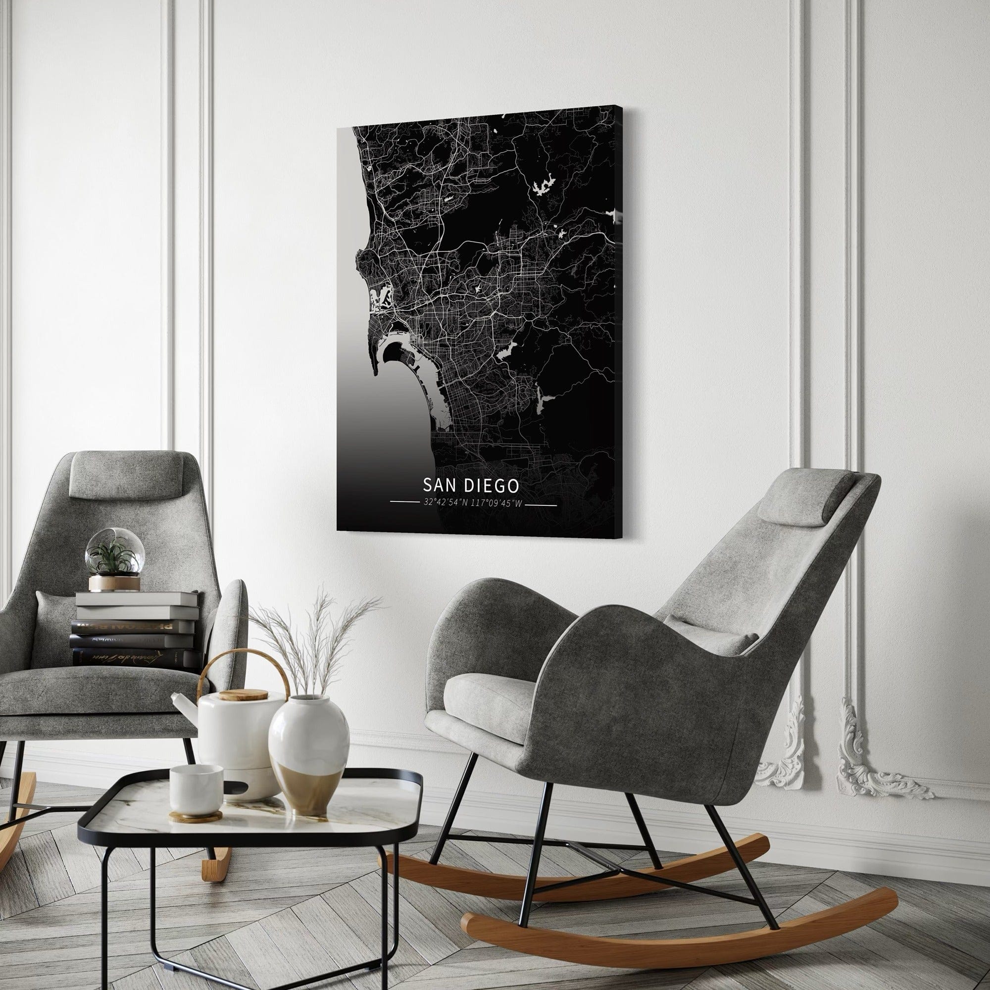San Diego City Map Canvas
