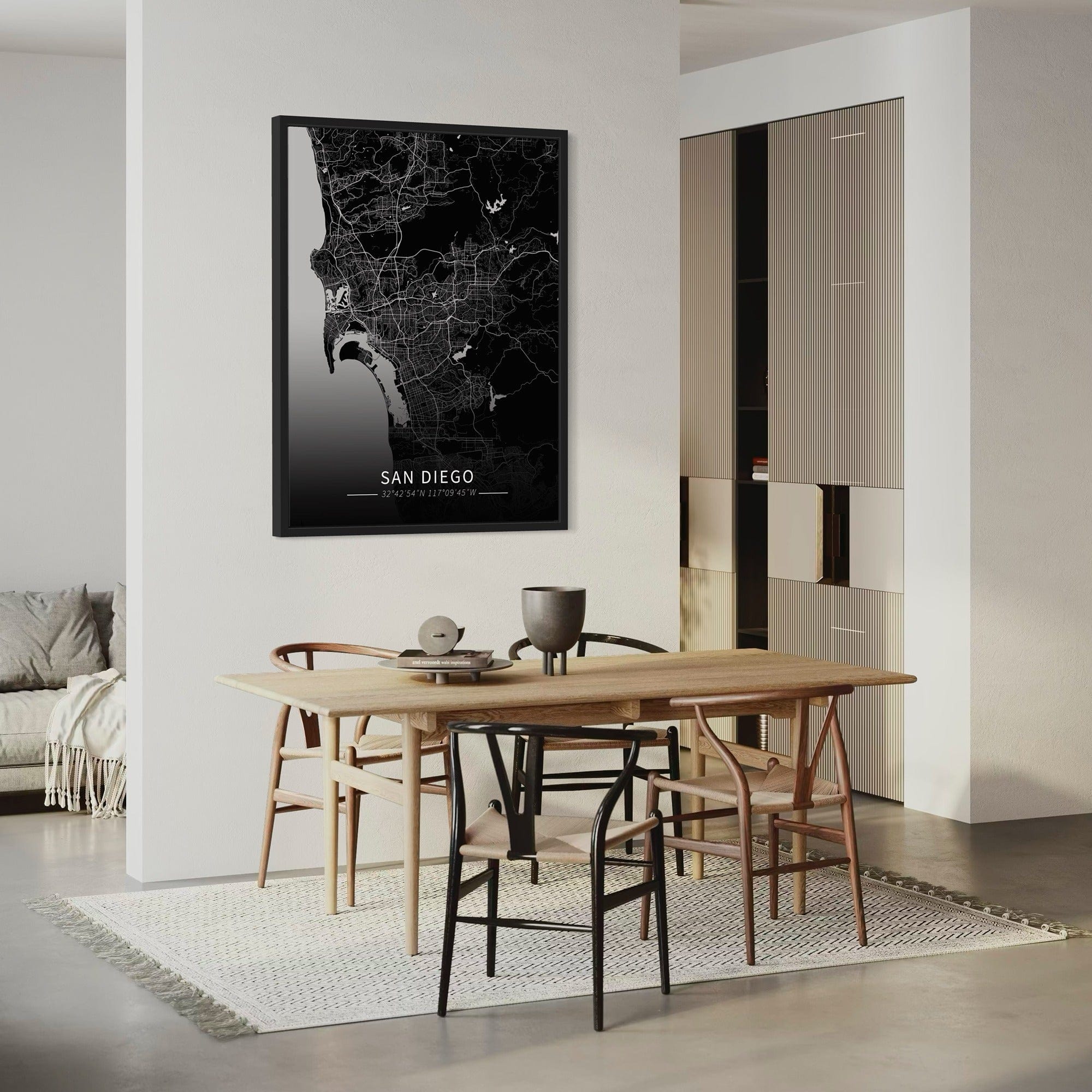 San Diego City Map Canvas