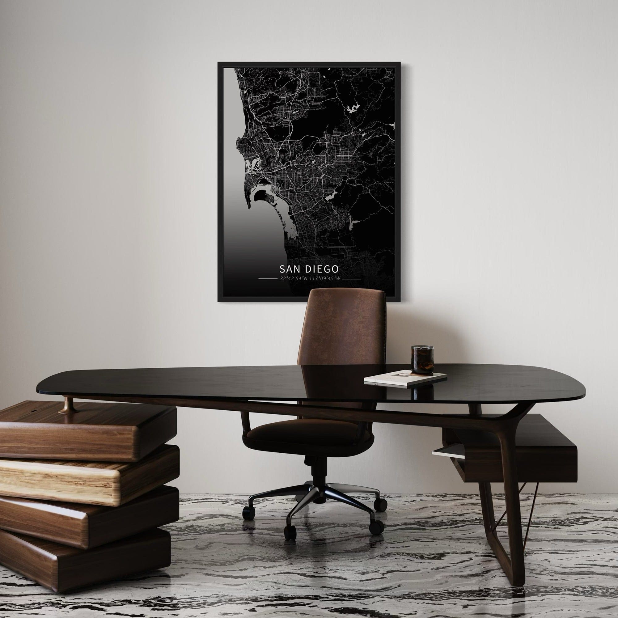 San Diego City Map Canvas