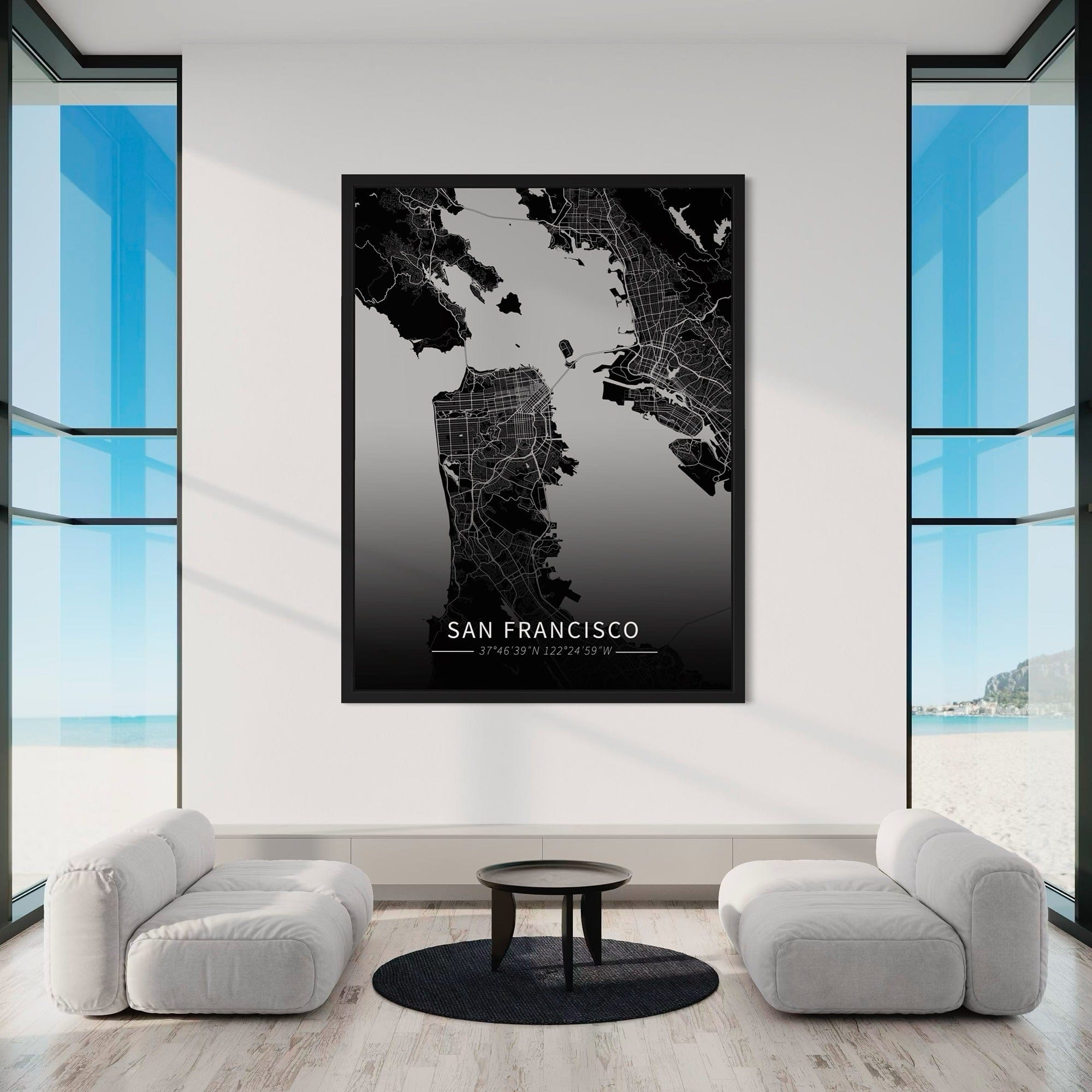 San Francisco City Map Canvas