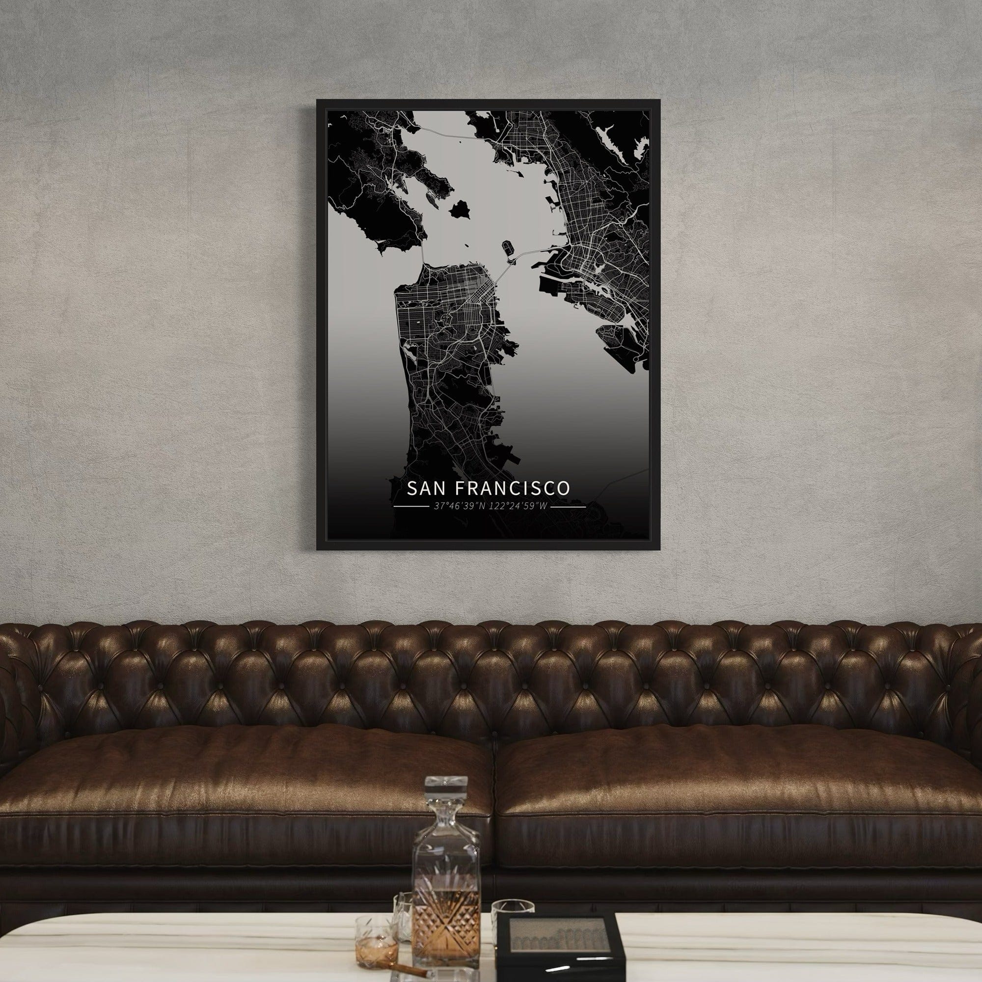 San Francisco City Map Canvas